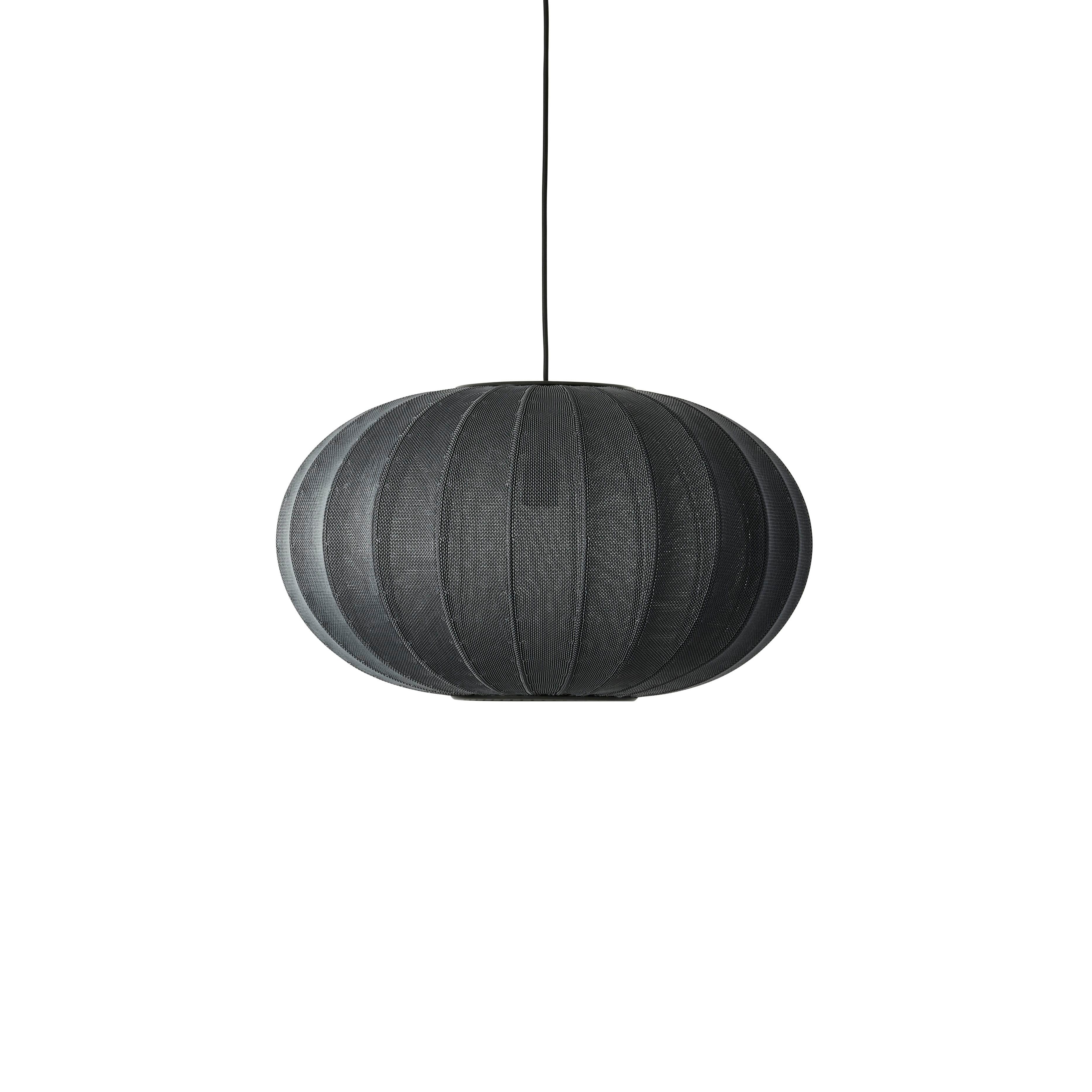 Knit-Wit Oval Black hanging lamp