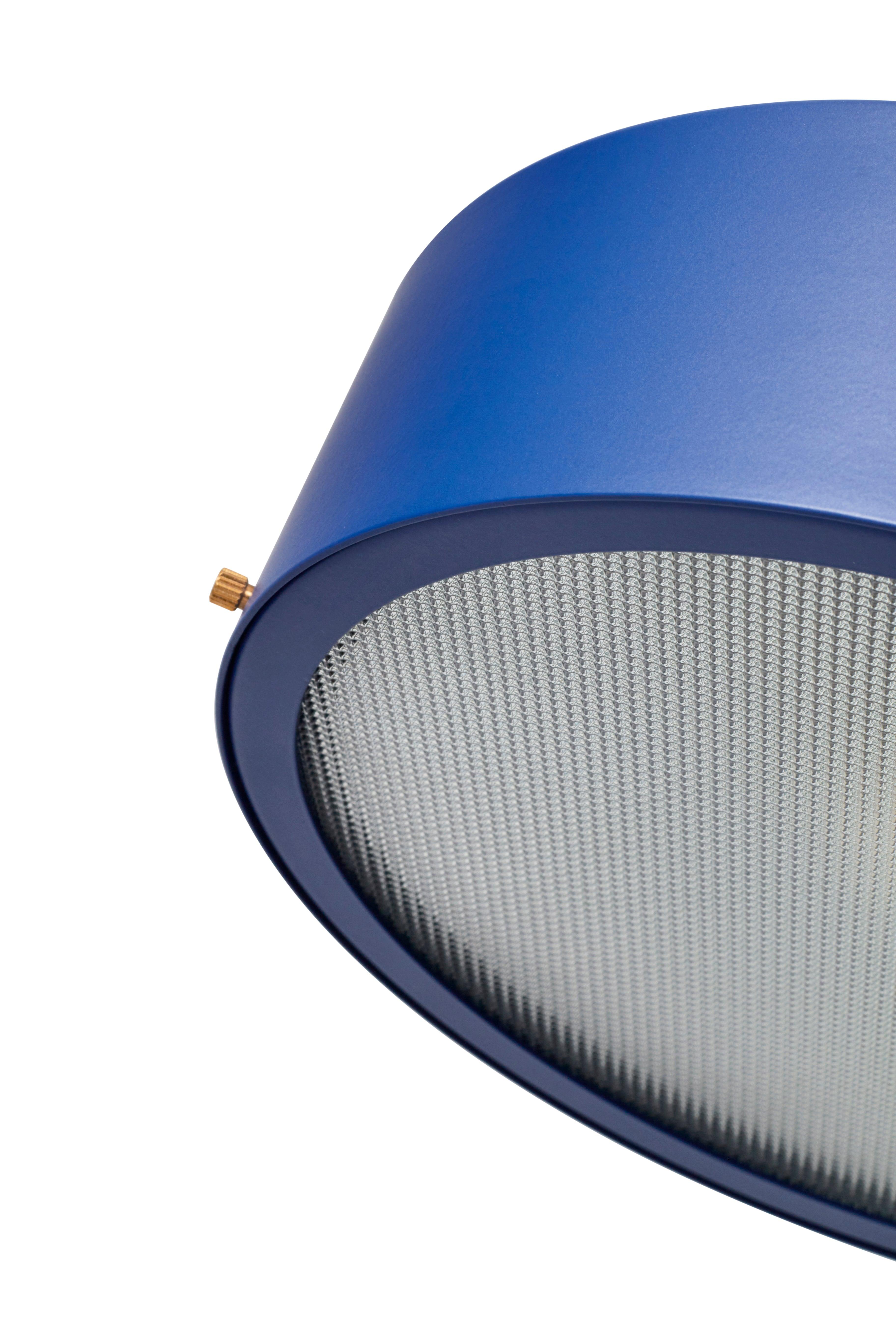 Zierliche Maschine Blaue Stehlampe