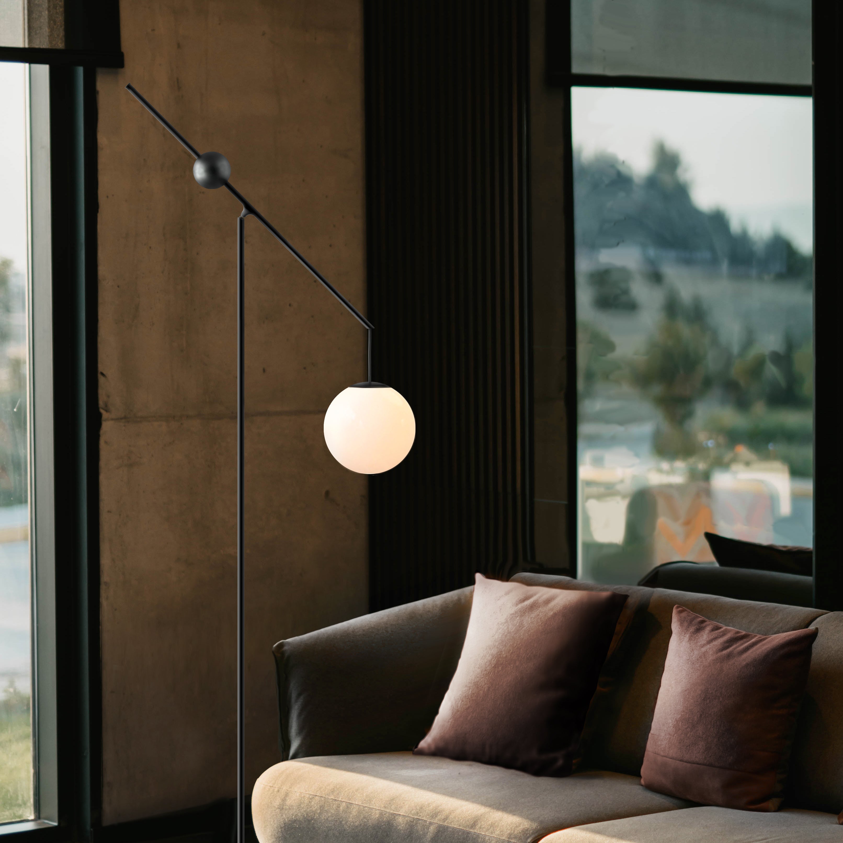 Malamaty floor lamp brass