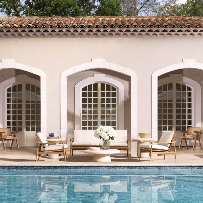 MANZO Outdoor Sofa Broken White