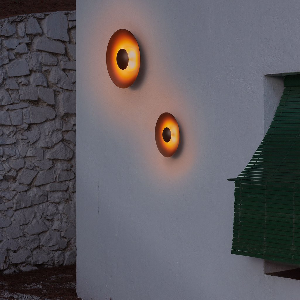 Außenwandleuchte GINGER rötlich-braun