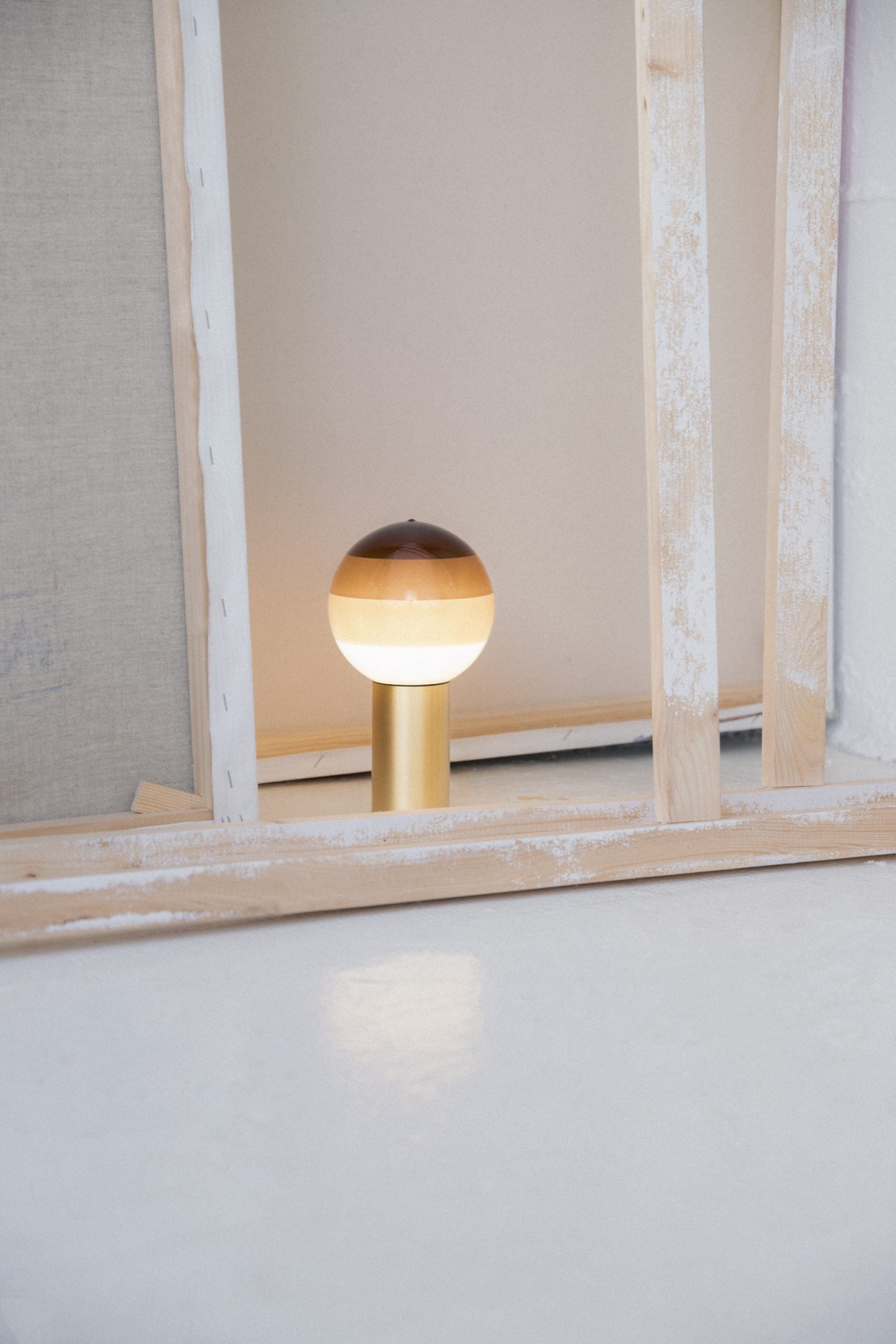 Akku-Lampe DIPPING schokoladenbraun