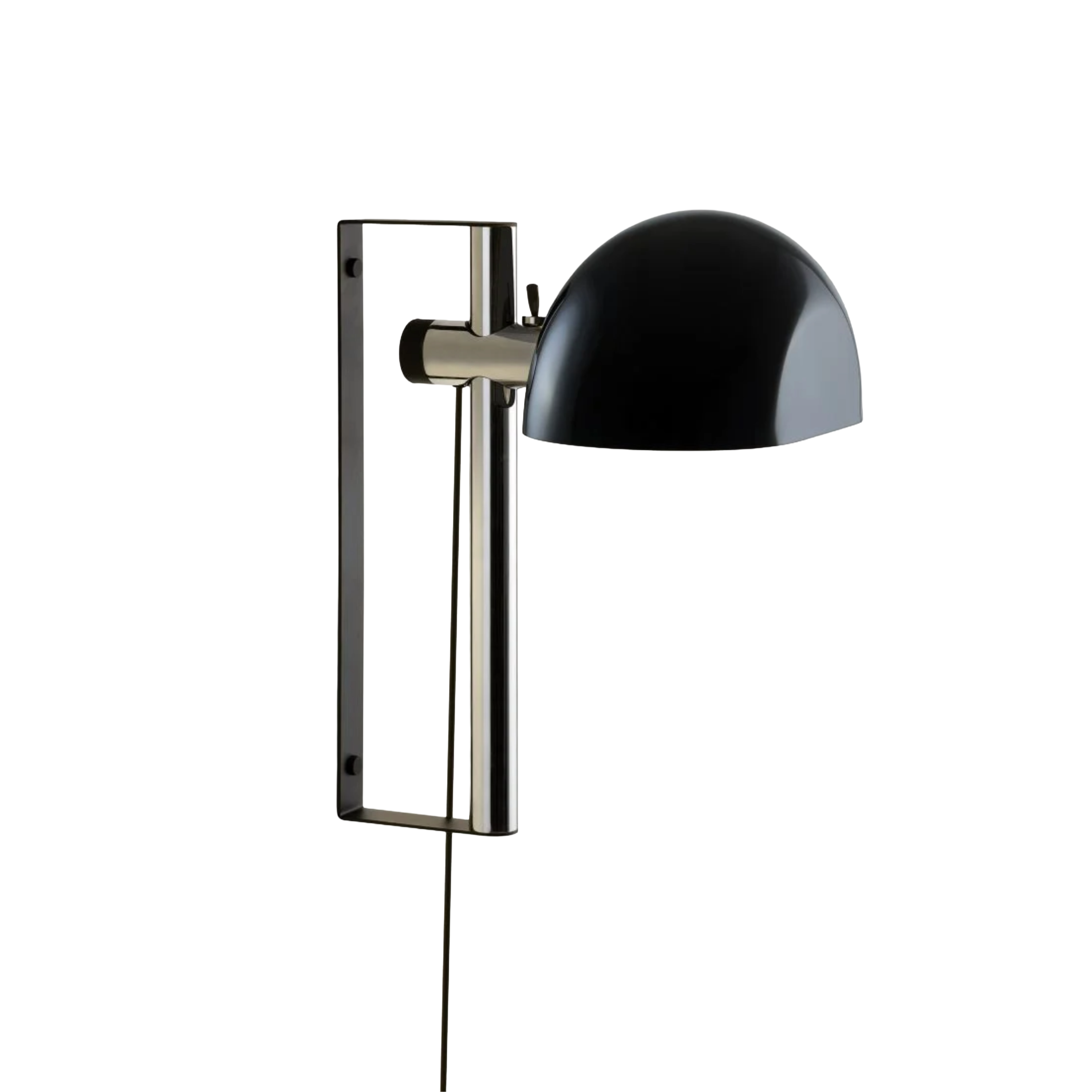 Lampa ścienna regulowana LAURO czarny klosz ze stalową podstawą