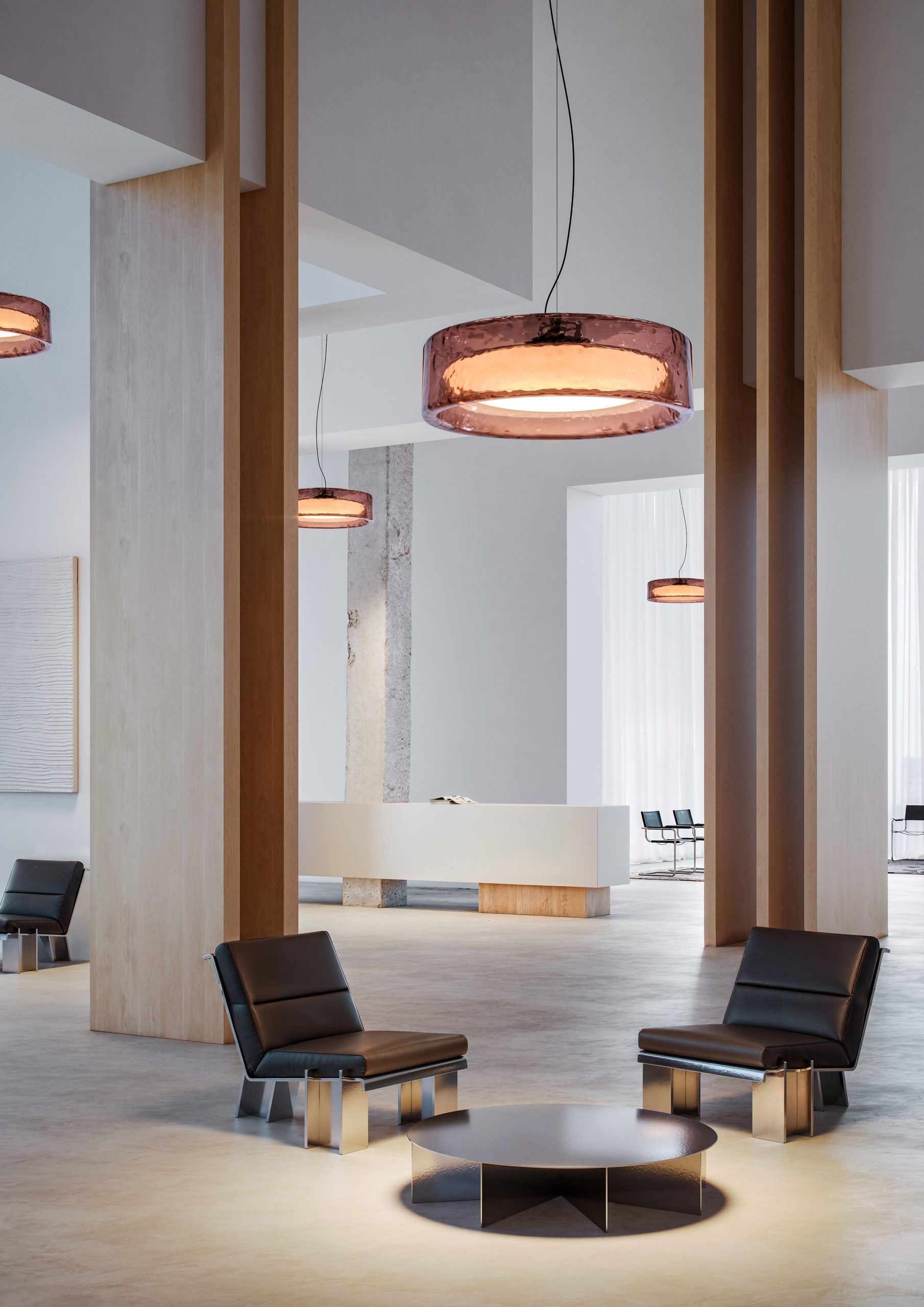 RINGO PENDANT Pink Hanging Lamp