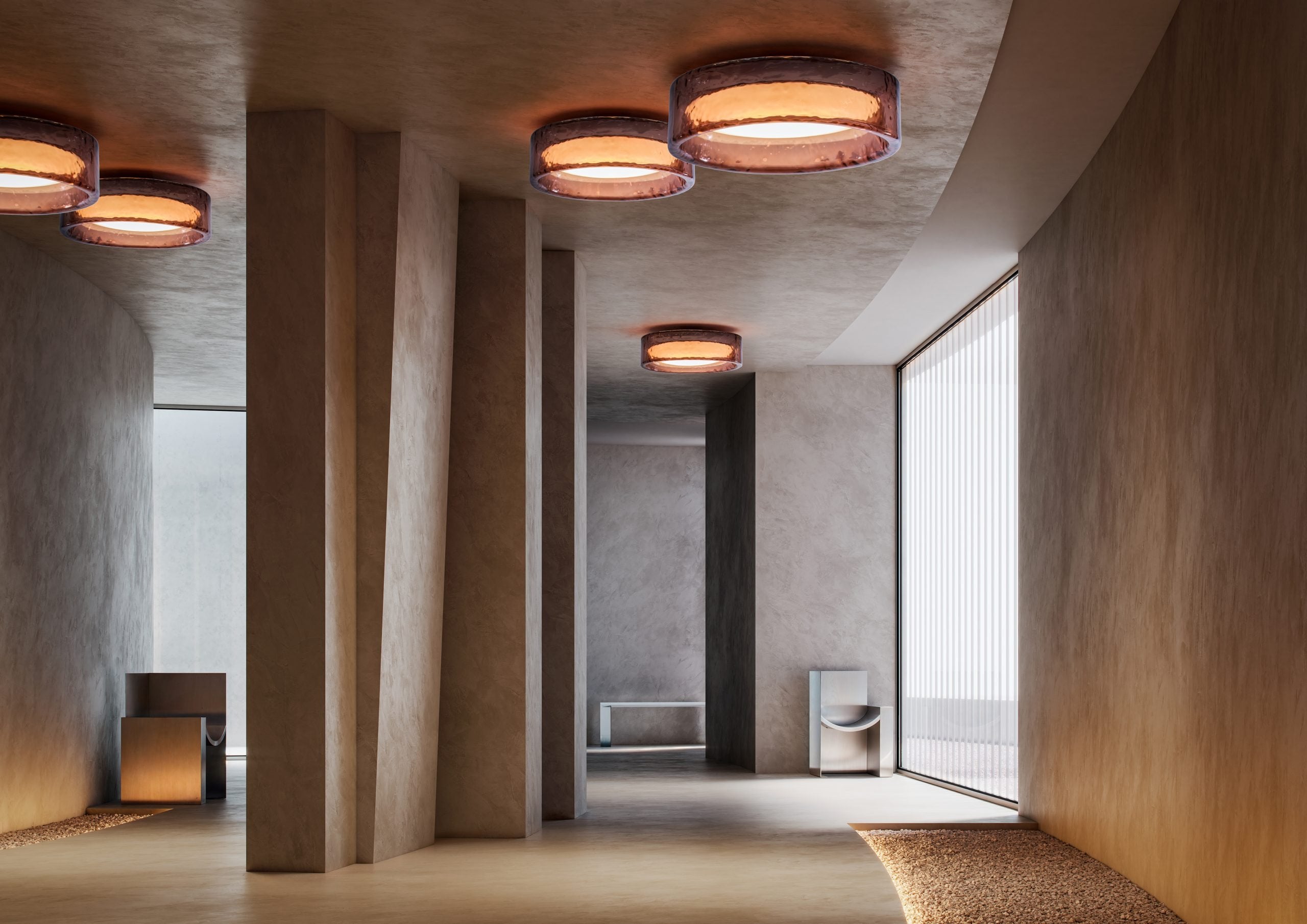 RINGO Pink Ceiling Lamp