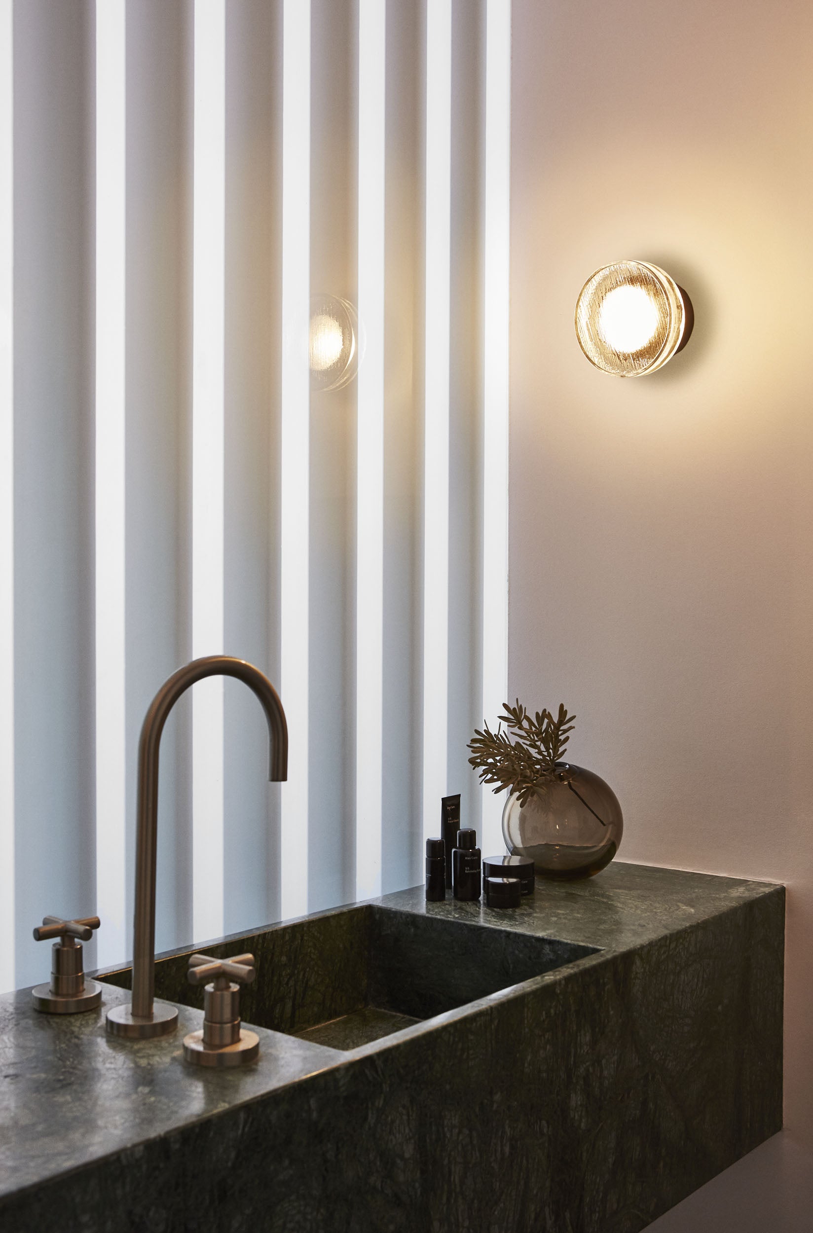 Außenlampe ROC schwarz mit Glas