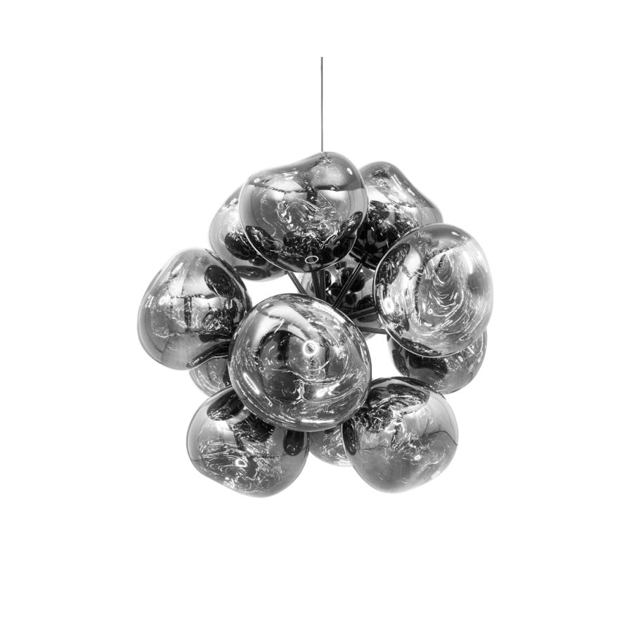 Melt chandelier silver burst