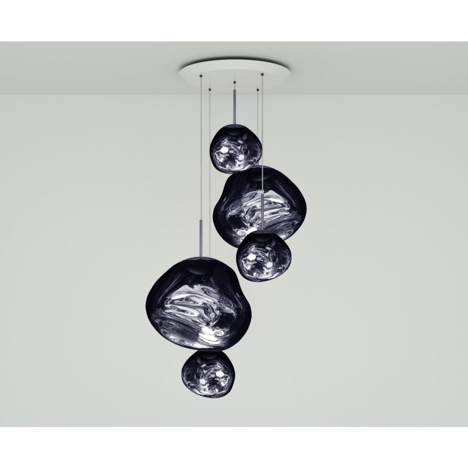 Melt round hanging lamp smoke