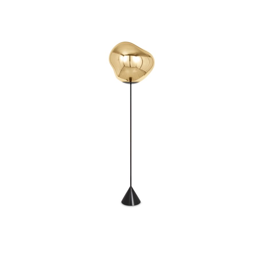 Melt Slim golden floor lamp