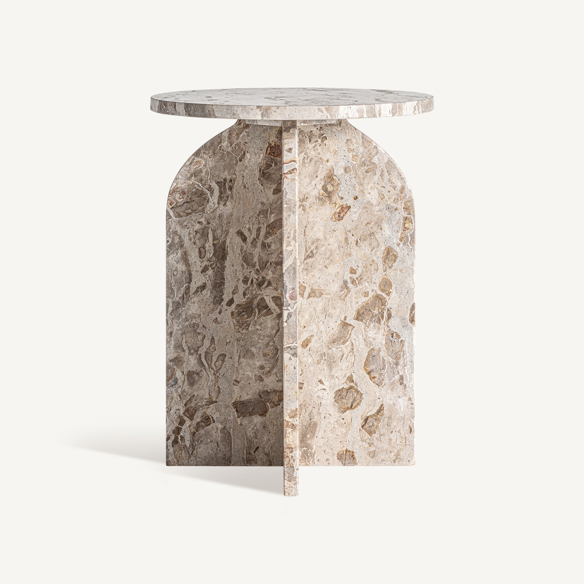 Beistelltisch ALESSANO beige Marmor