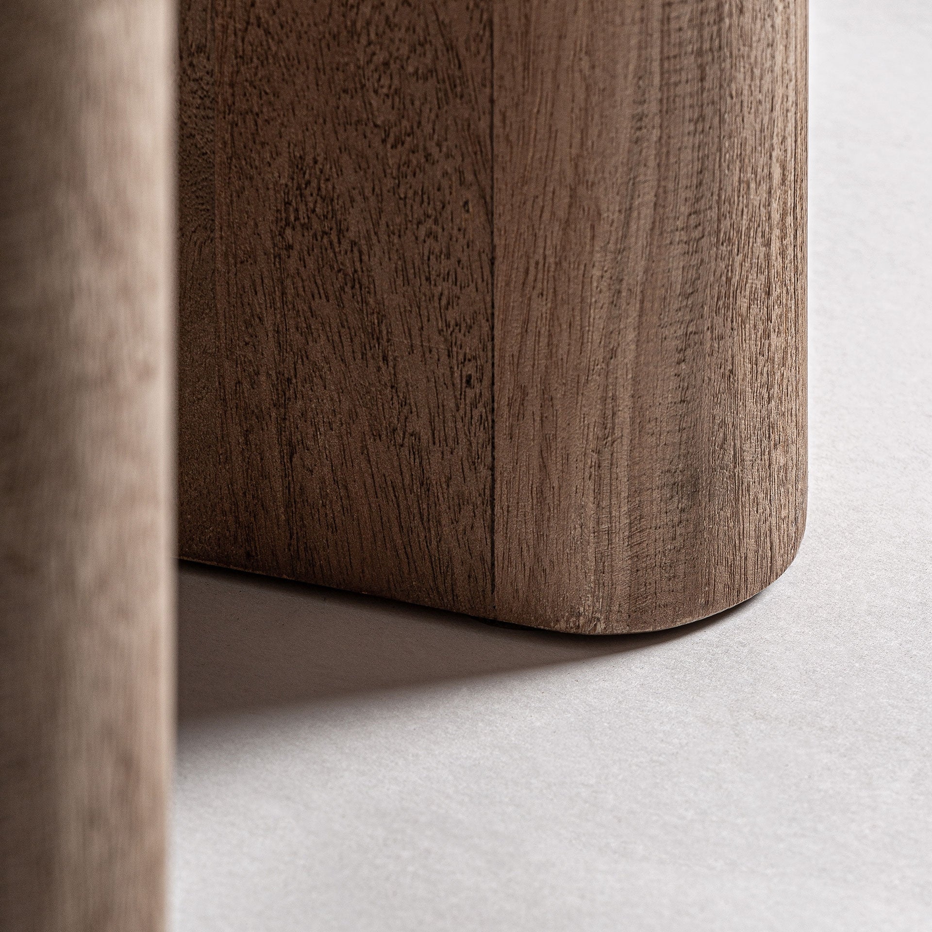 JACQUARD Side Table in Mango Wood with Marble
