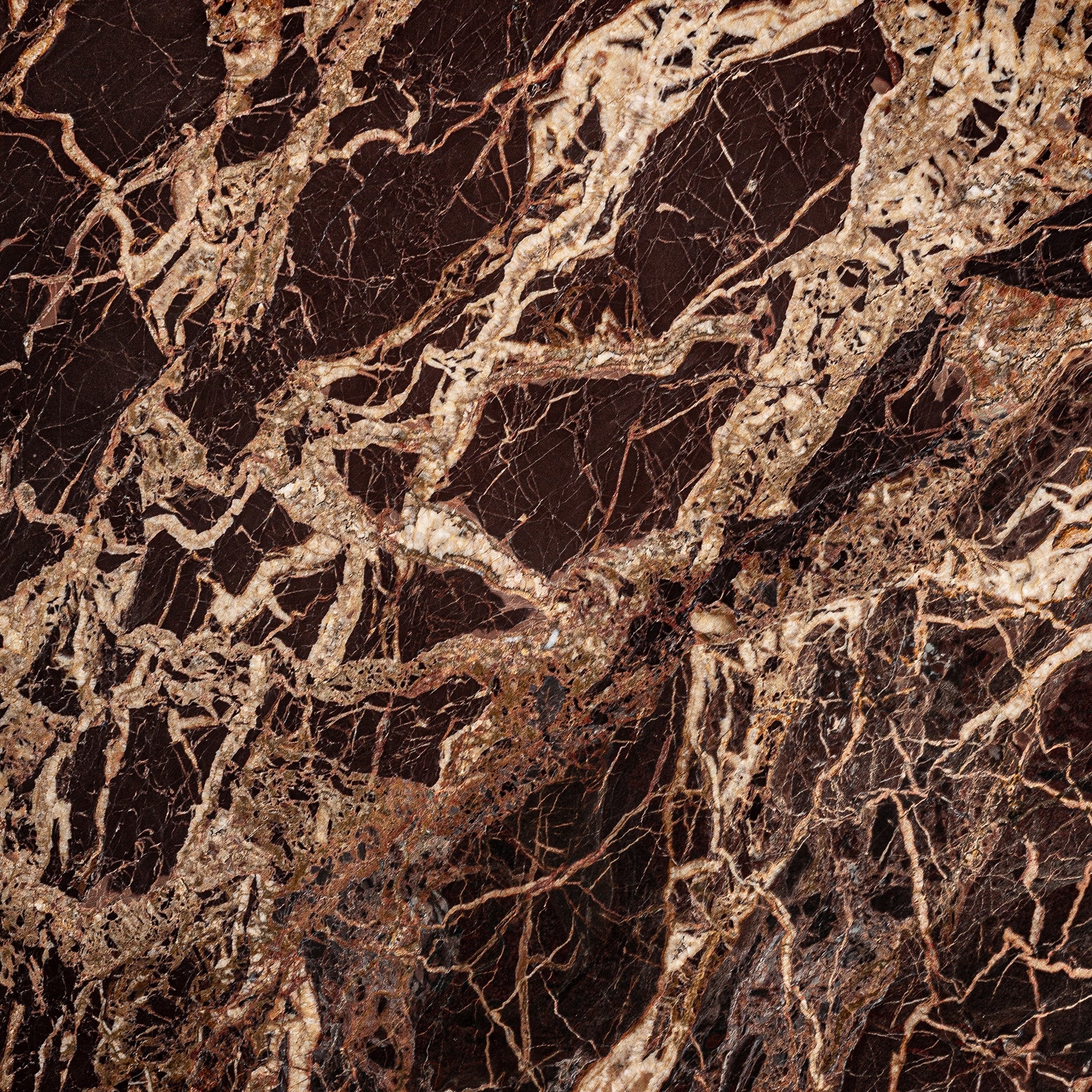 Beistelltisch RUSKEALA brauner Marmor