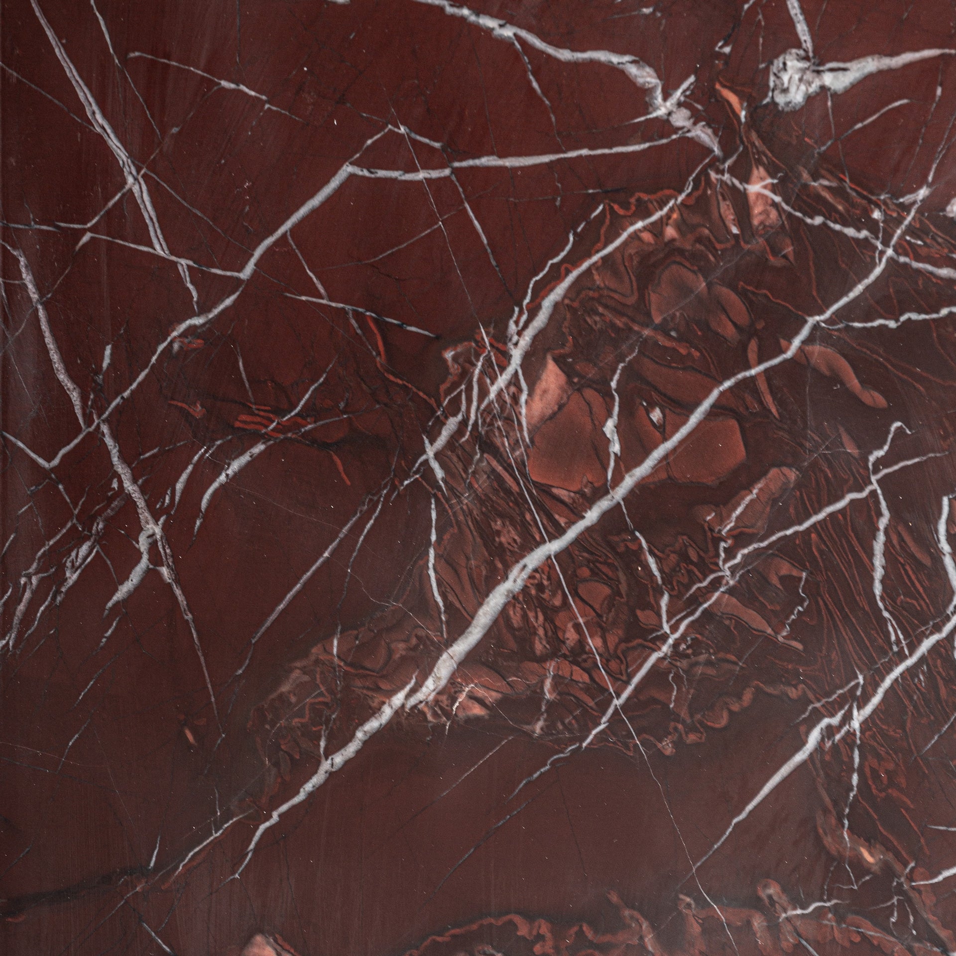 Round Table BOURG Burgundy Marble