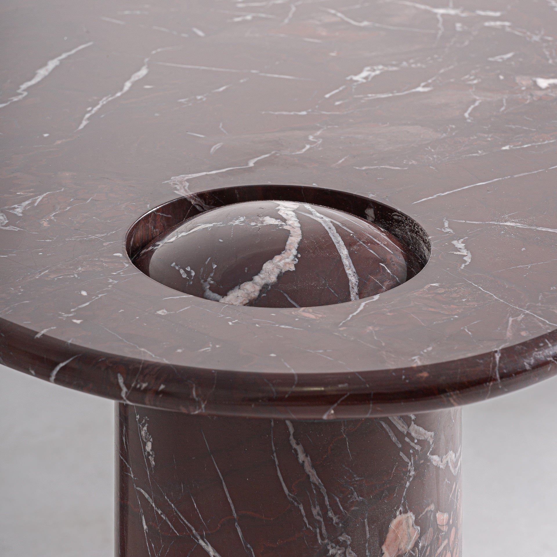 BOURG Burgundy Marble Coffee Table