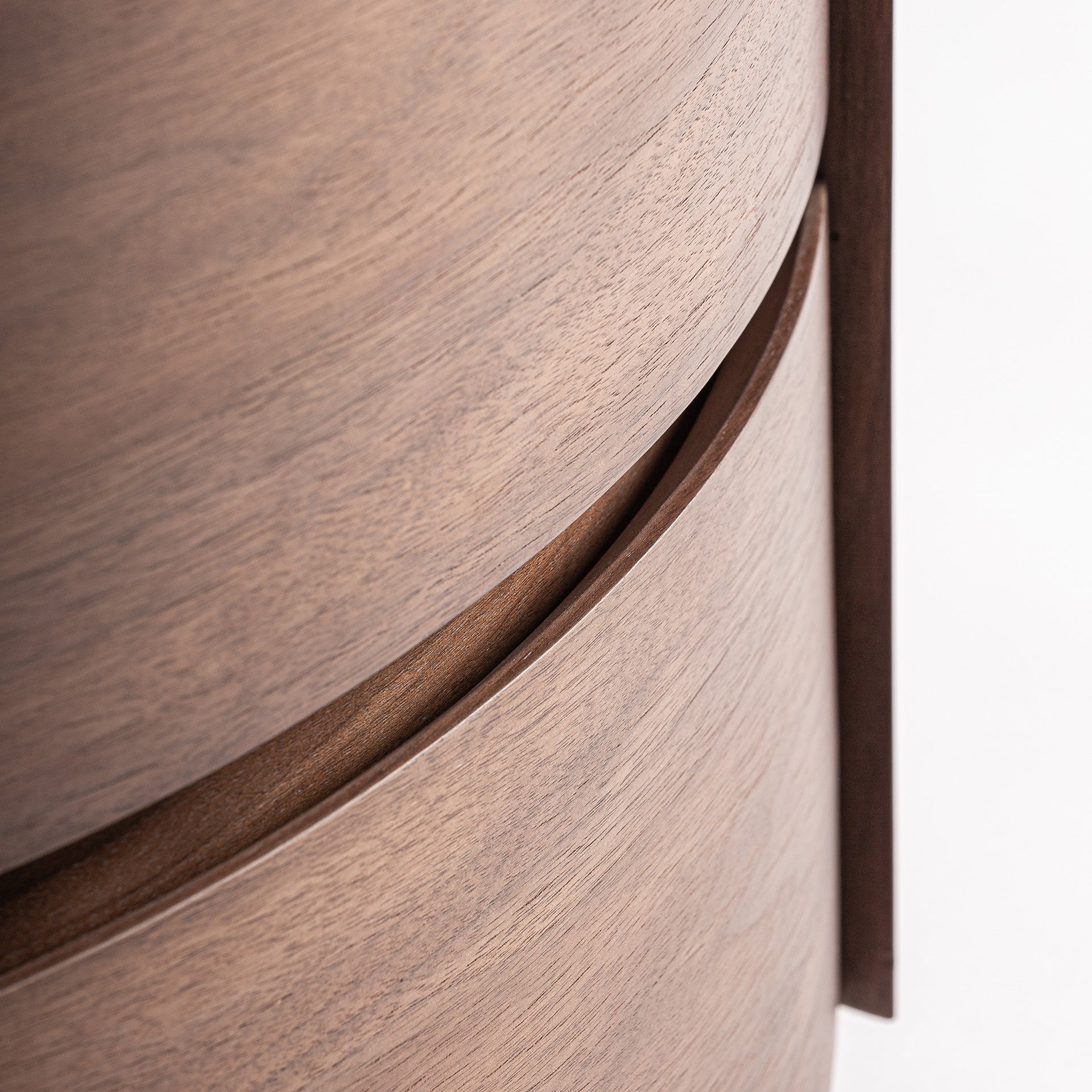 STUETTA Nightstand with Oak Veneer and White Top