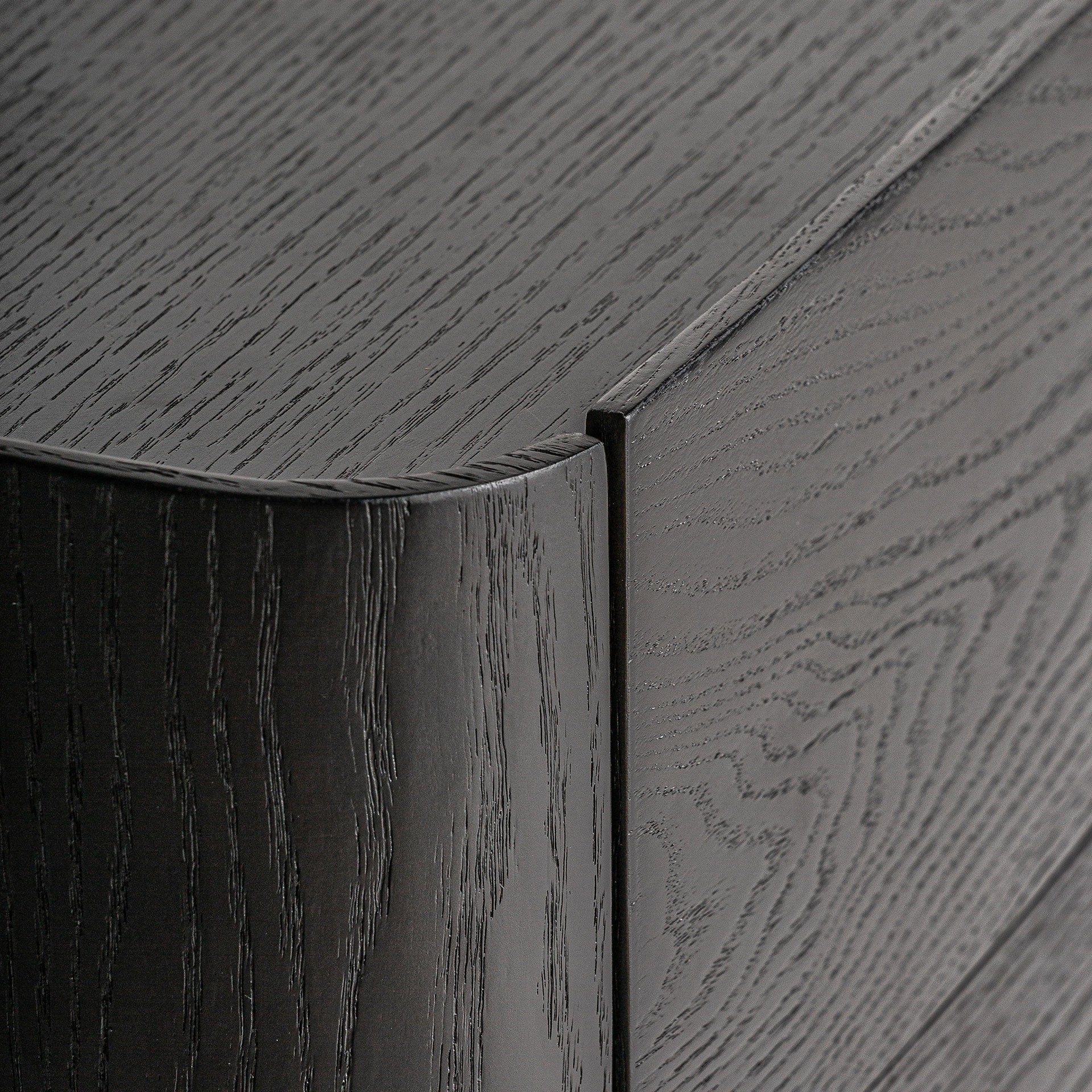 WOLFACH Nightstand Black Oak Veneer