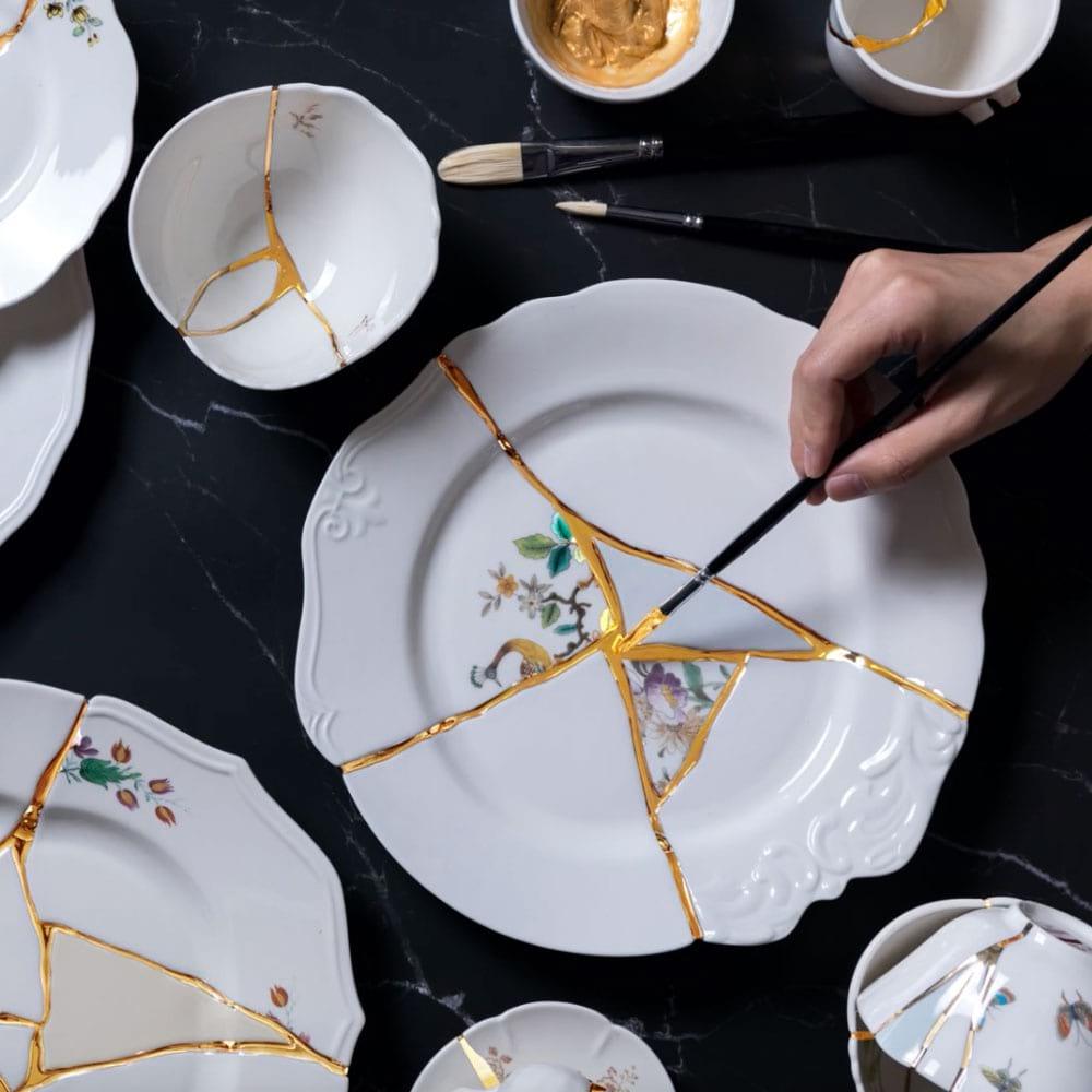 Miska sałatkowa KINTSUGI #3 porcelanowy Seletti    Eye on Design