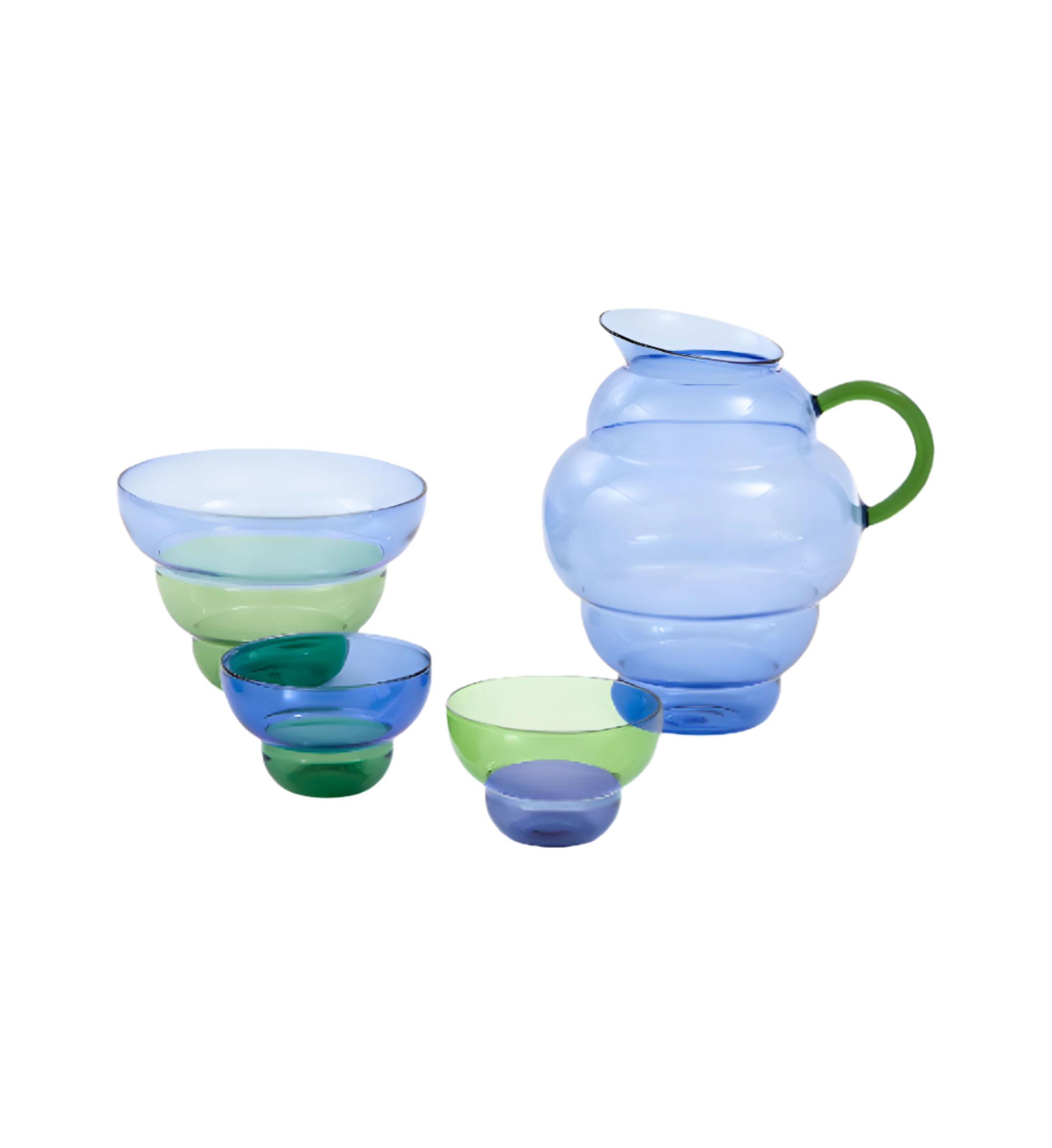 MIZU KIRI Blue-Green Cup Set