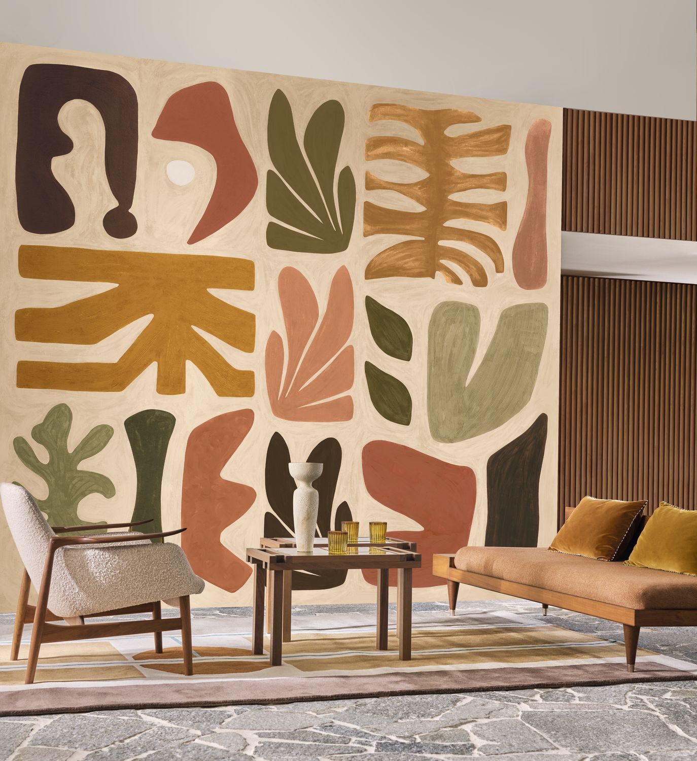 Wandbild JORGE beige