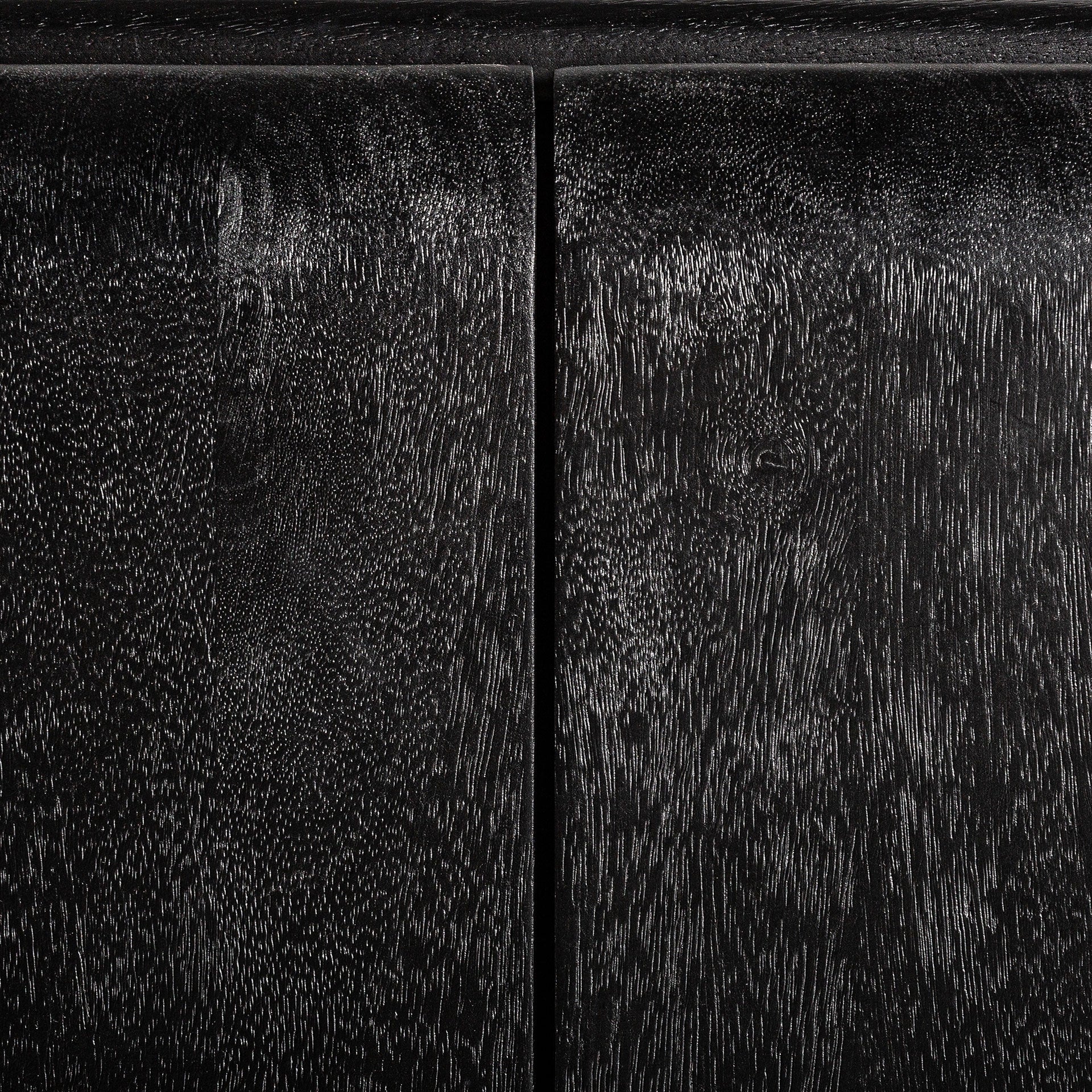 RTV-Sideboard NORFOLK schwarzes Mangoholz