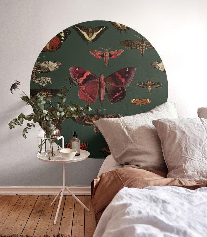 Mural DOTS Butterflies Vert - Nowe ceny Wallcolors    Eye on Design