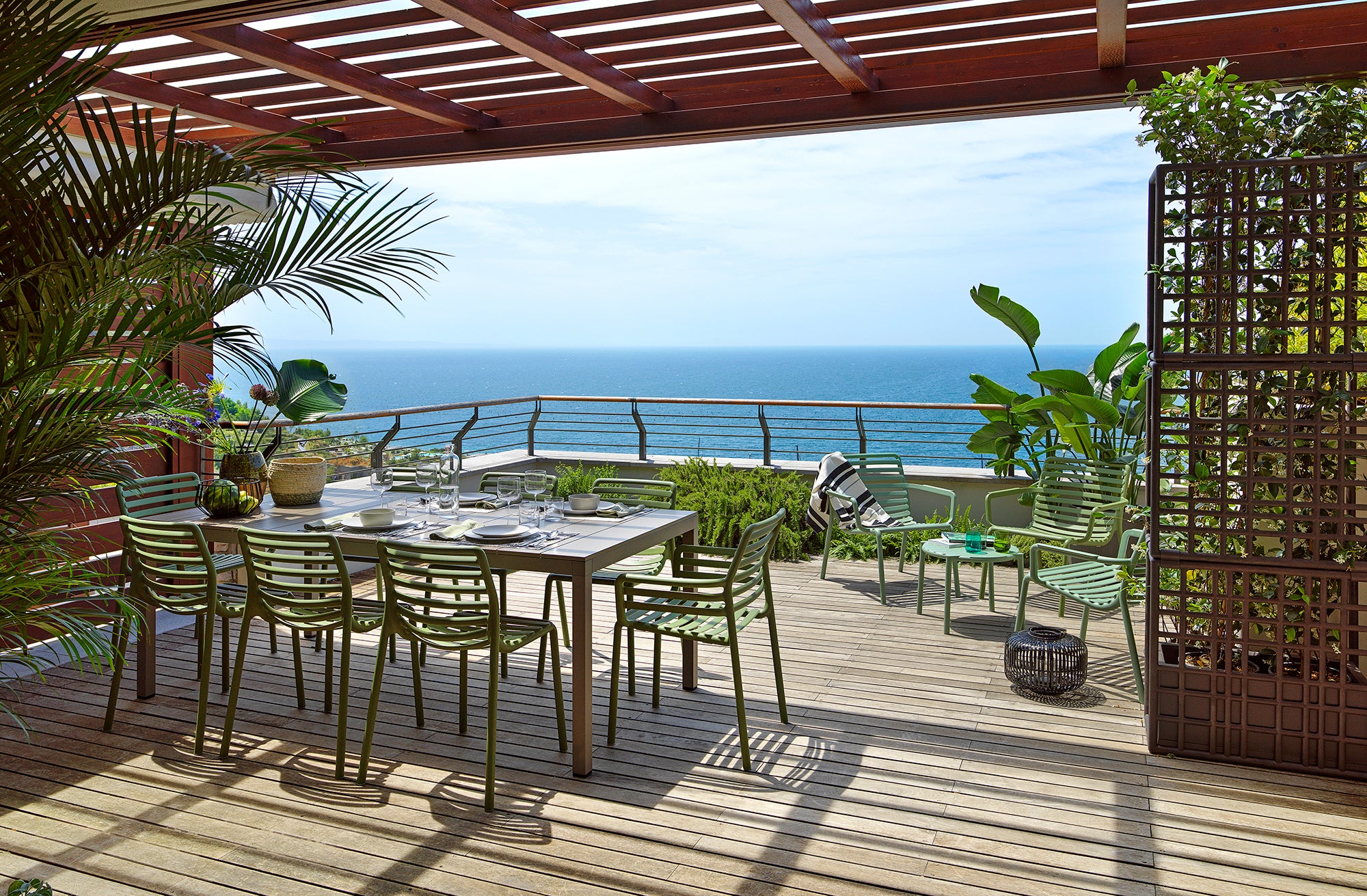 Outdoor Armchair with Armrests DOGA Pear