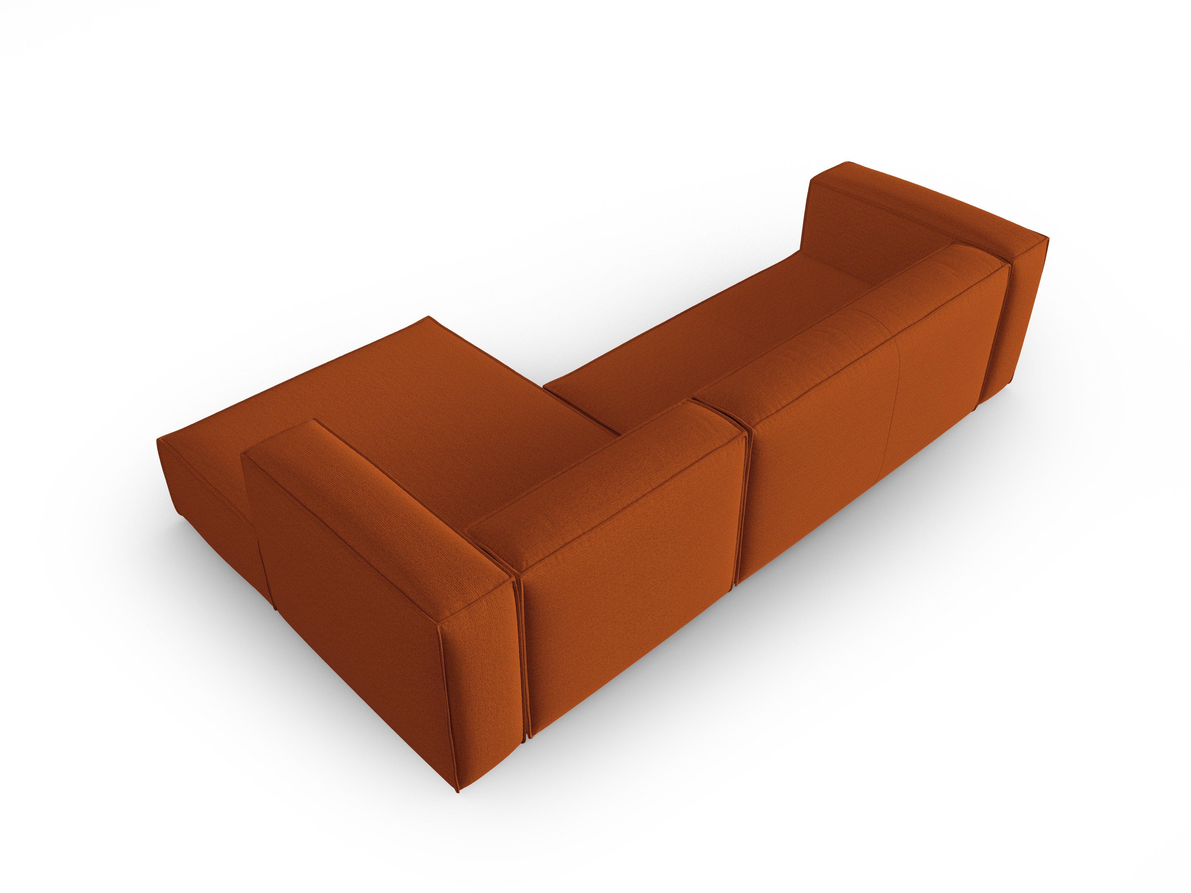 Narożnik 4-osobowy prawostronny MACKAY terracotta boucle Cosmopolitan Design    Eye on Design