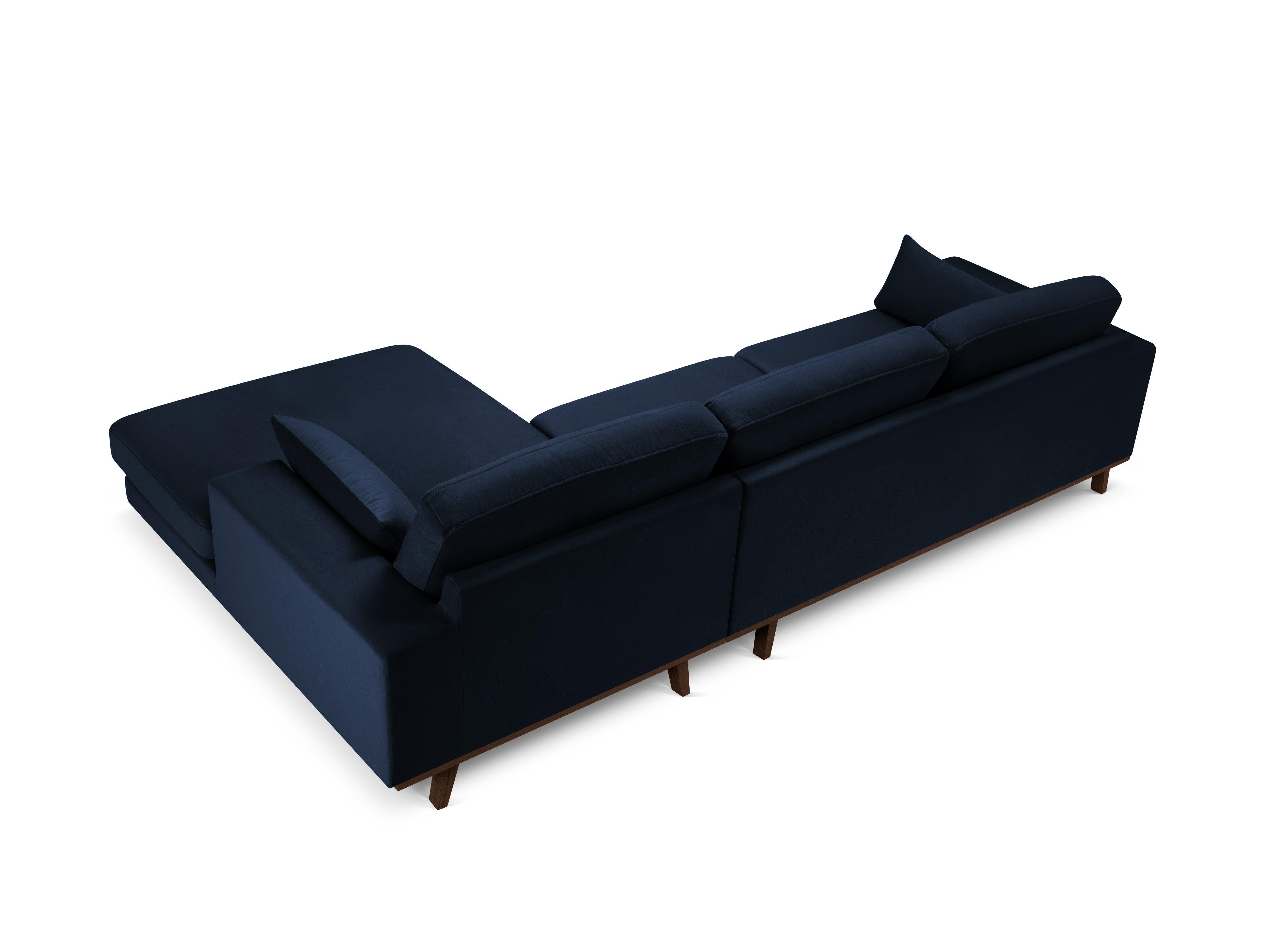 Narożnik aksamitny prawostronny HEBE granat królewski Mazzini Sofas    Eye on Design