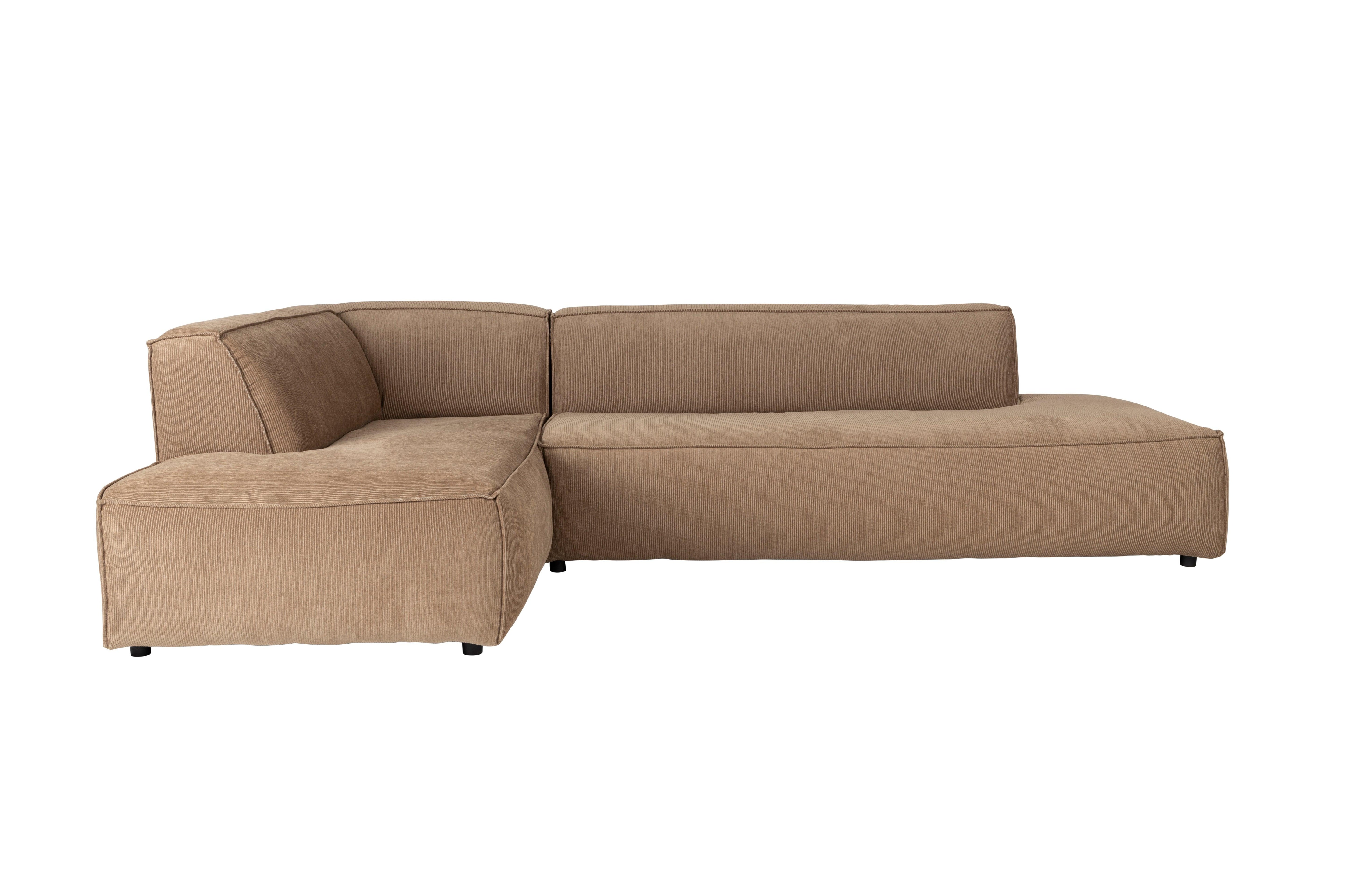 Fat Freddy Rib Sofa Left  Caramel Zuiver    Eye on Design