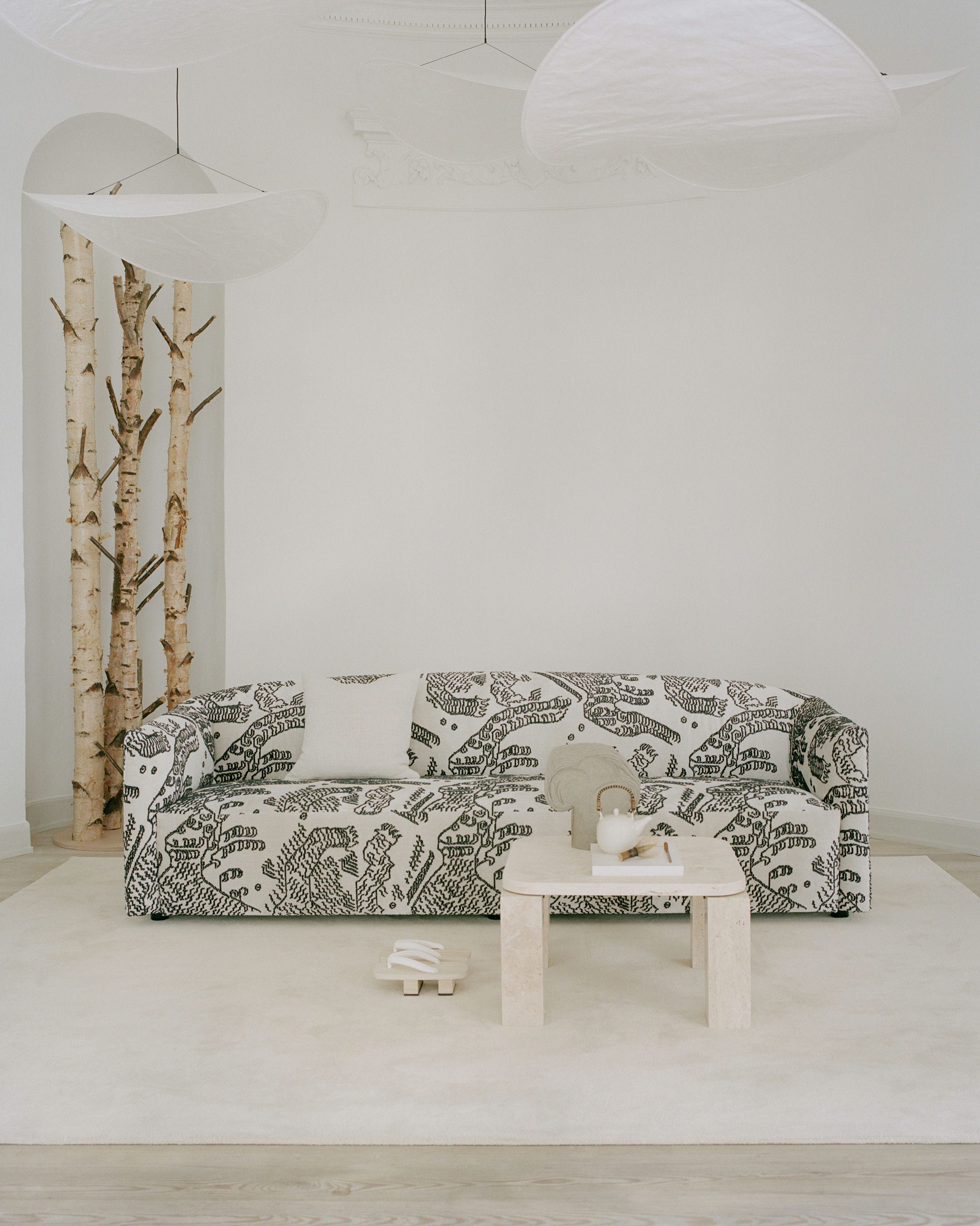3-Personen-Sofa, gepolsterte Küste