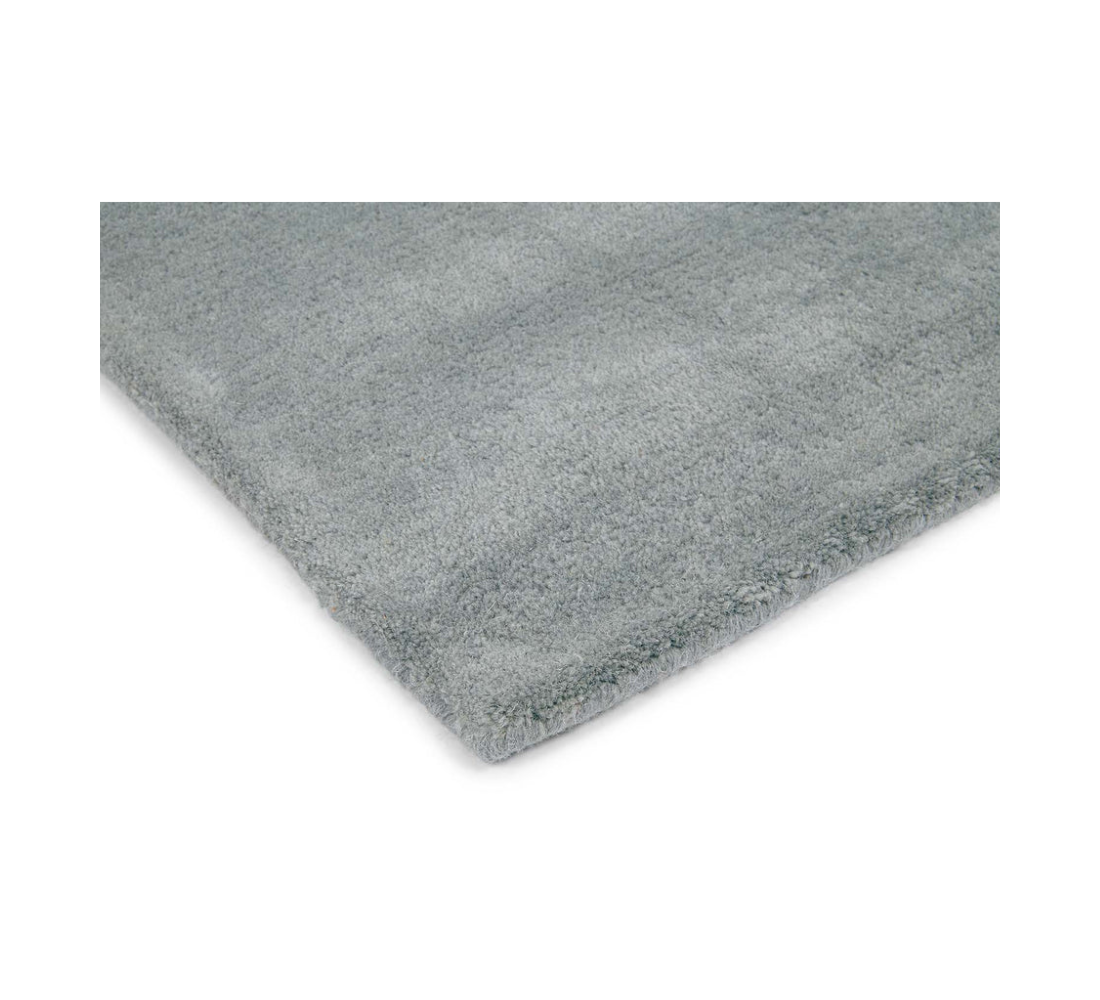 Blauer Teppich PLAID GREY