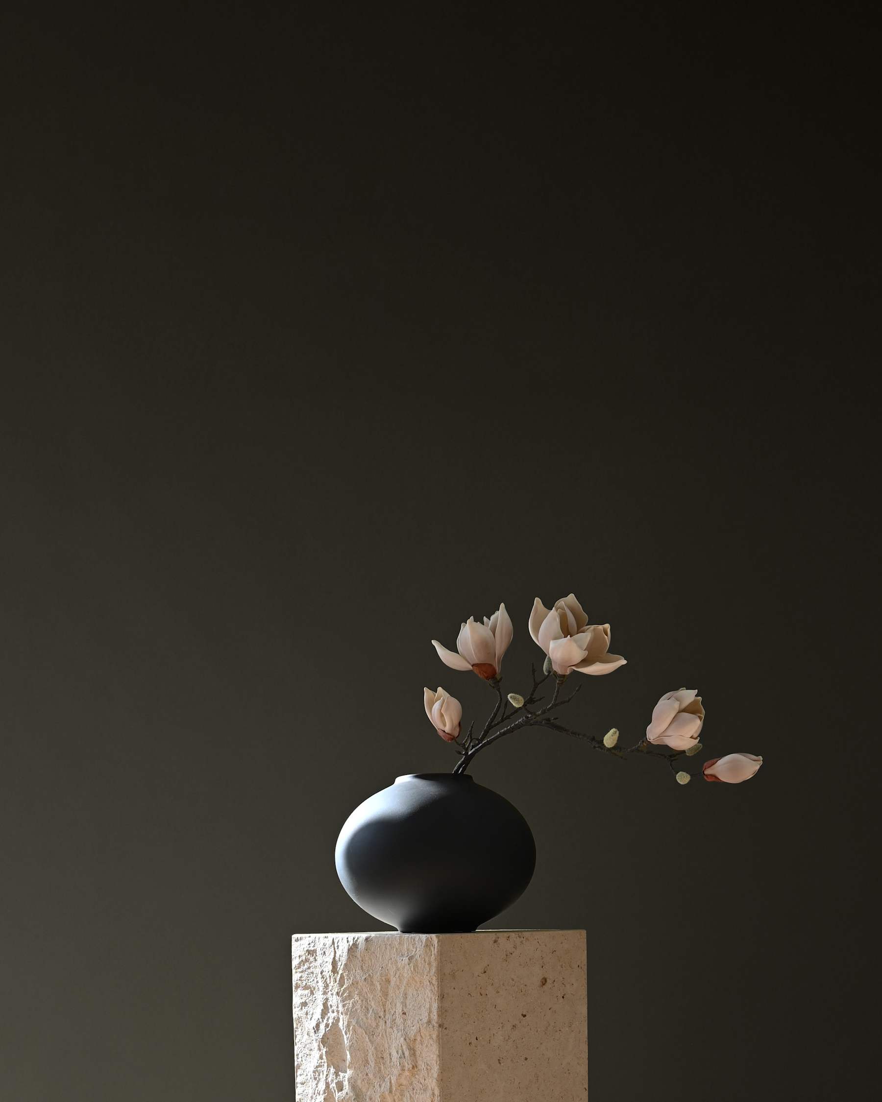 SUNAO FAT Vase schwarz [Klaudia] 