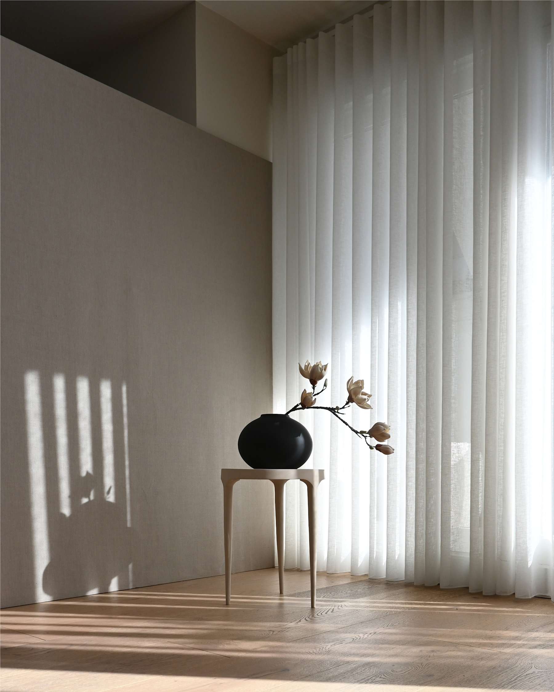 SUNAO FAT Vase schwarz [Klaudia] 
