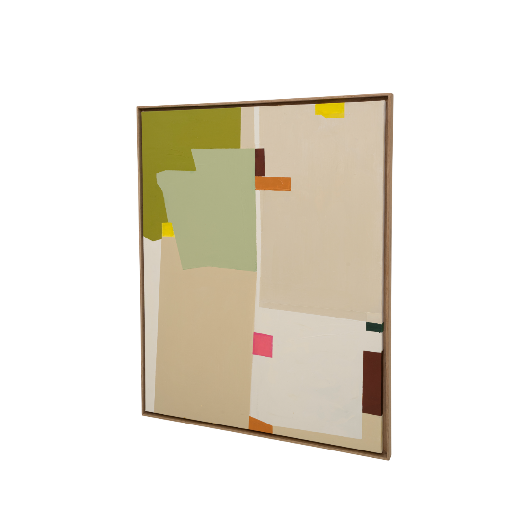 VARIKAS wall decoration beige with green