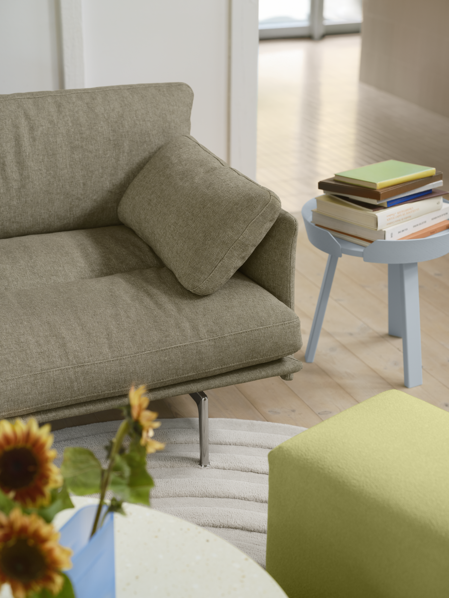 Sofa für 2 Personen OUTLINE SOFT gepolstert