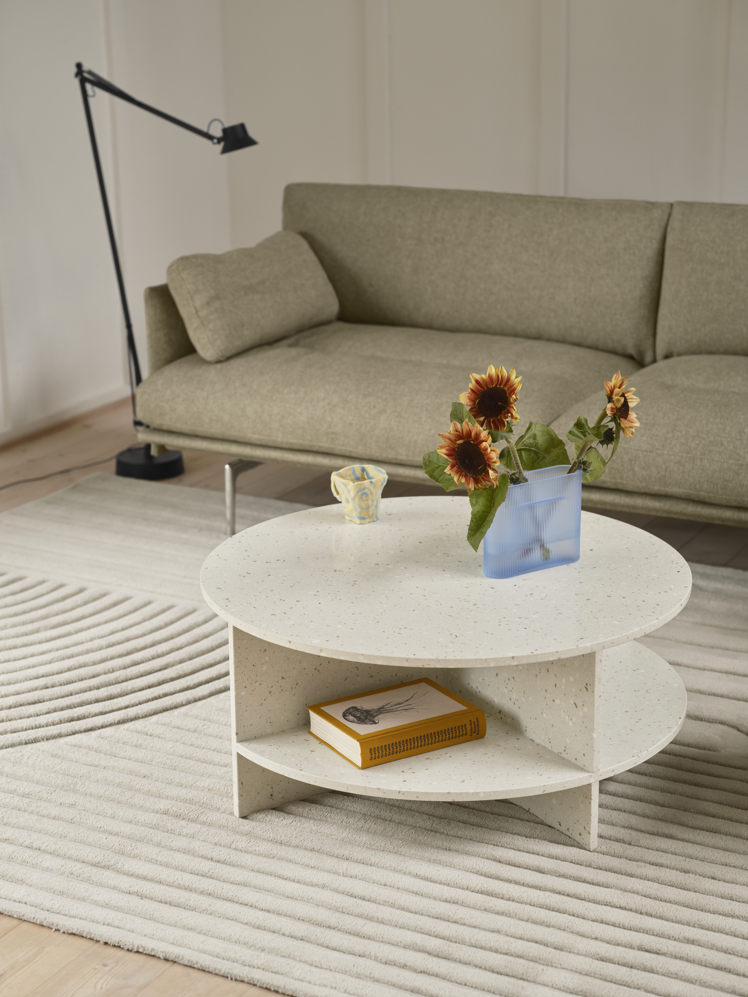 Sofa für 2 Personen OUTLINE SOFT gepolstert