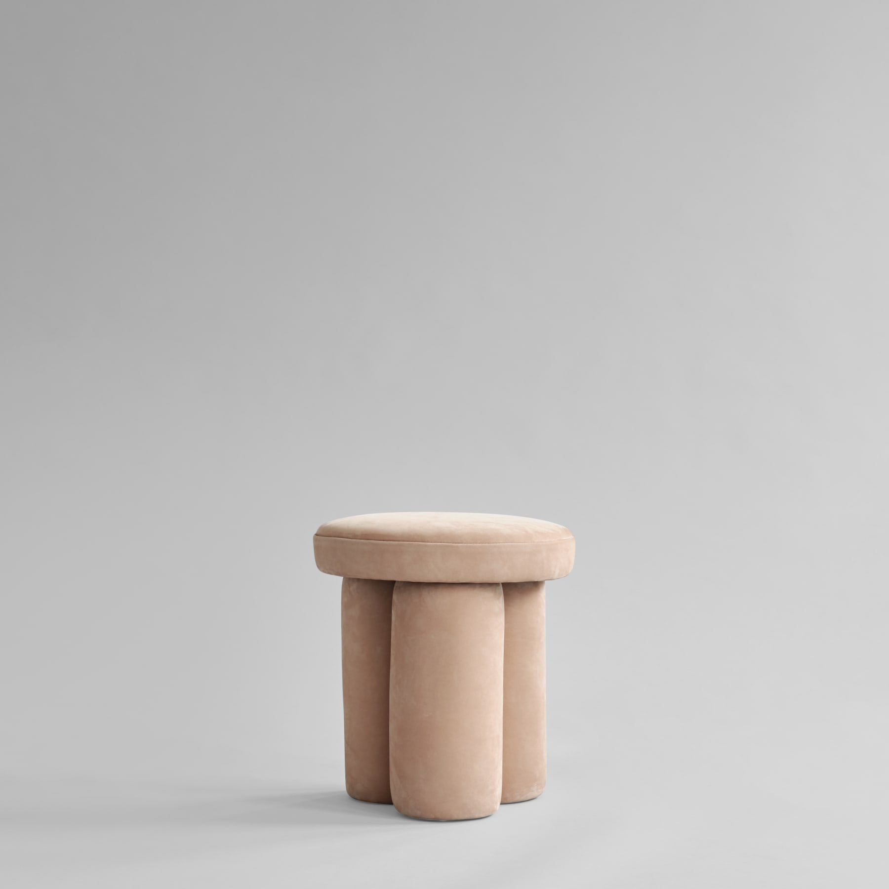 BIG FOOT stool beige nubuck leather