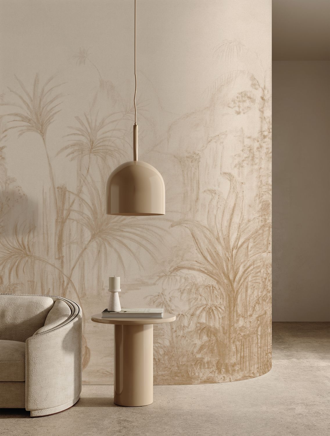 Wandbild ARILLE braun