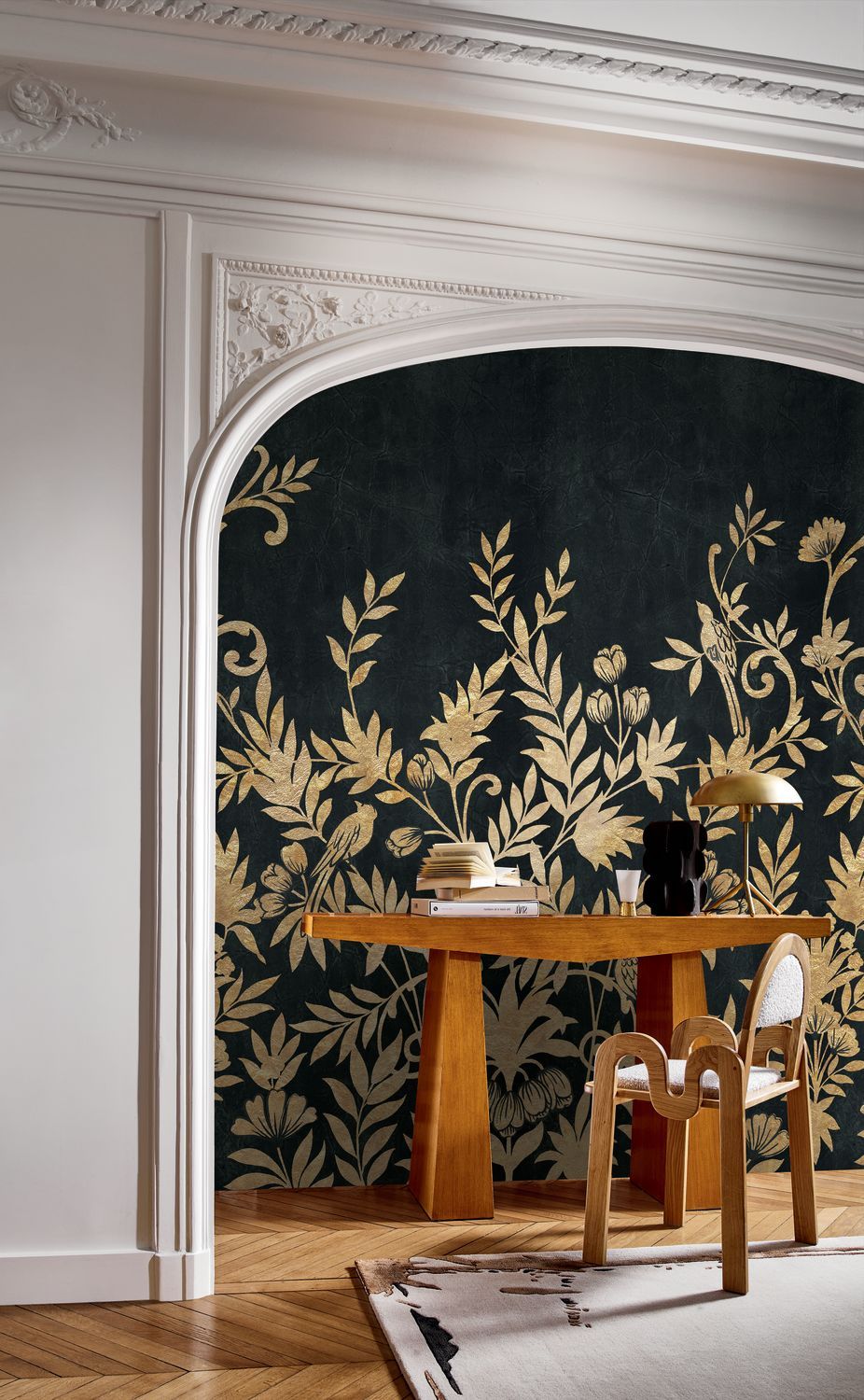 Wandbild JARDIN DE DIANE schwarz