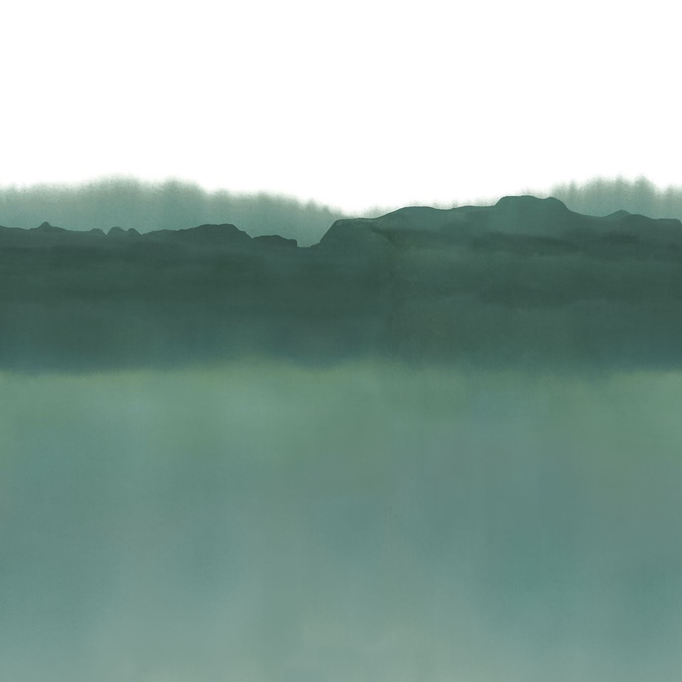 Landscape Mural PITTORE - TURQUOISE