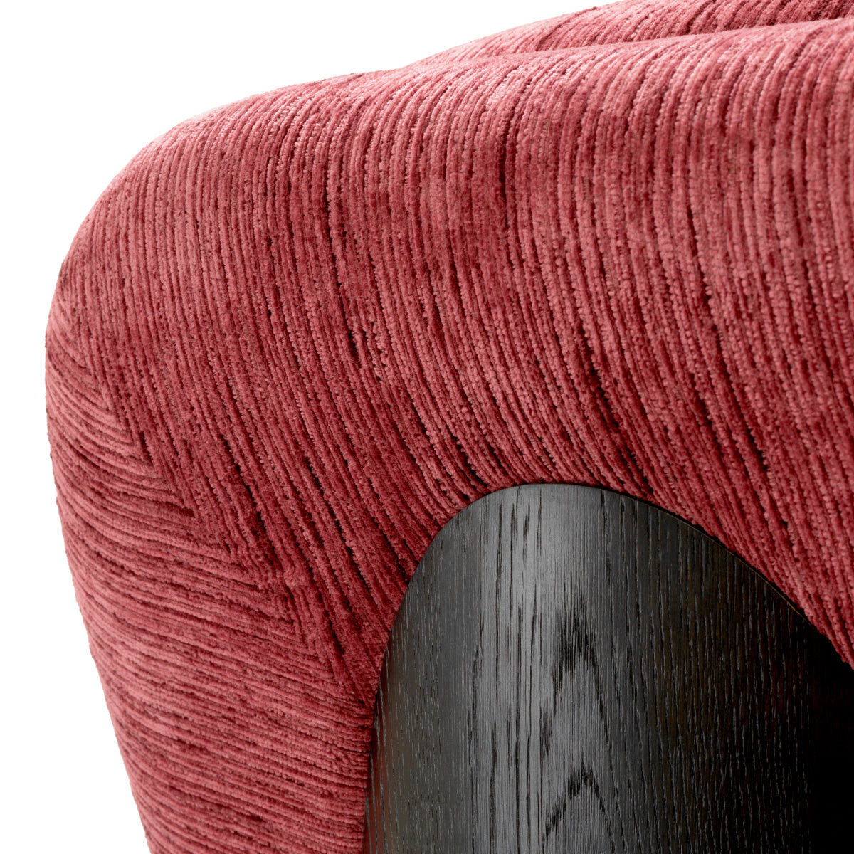 GALIANO Swivel Armchair in Muted Burgundy