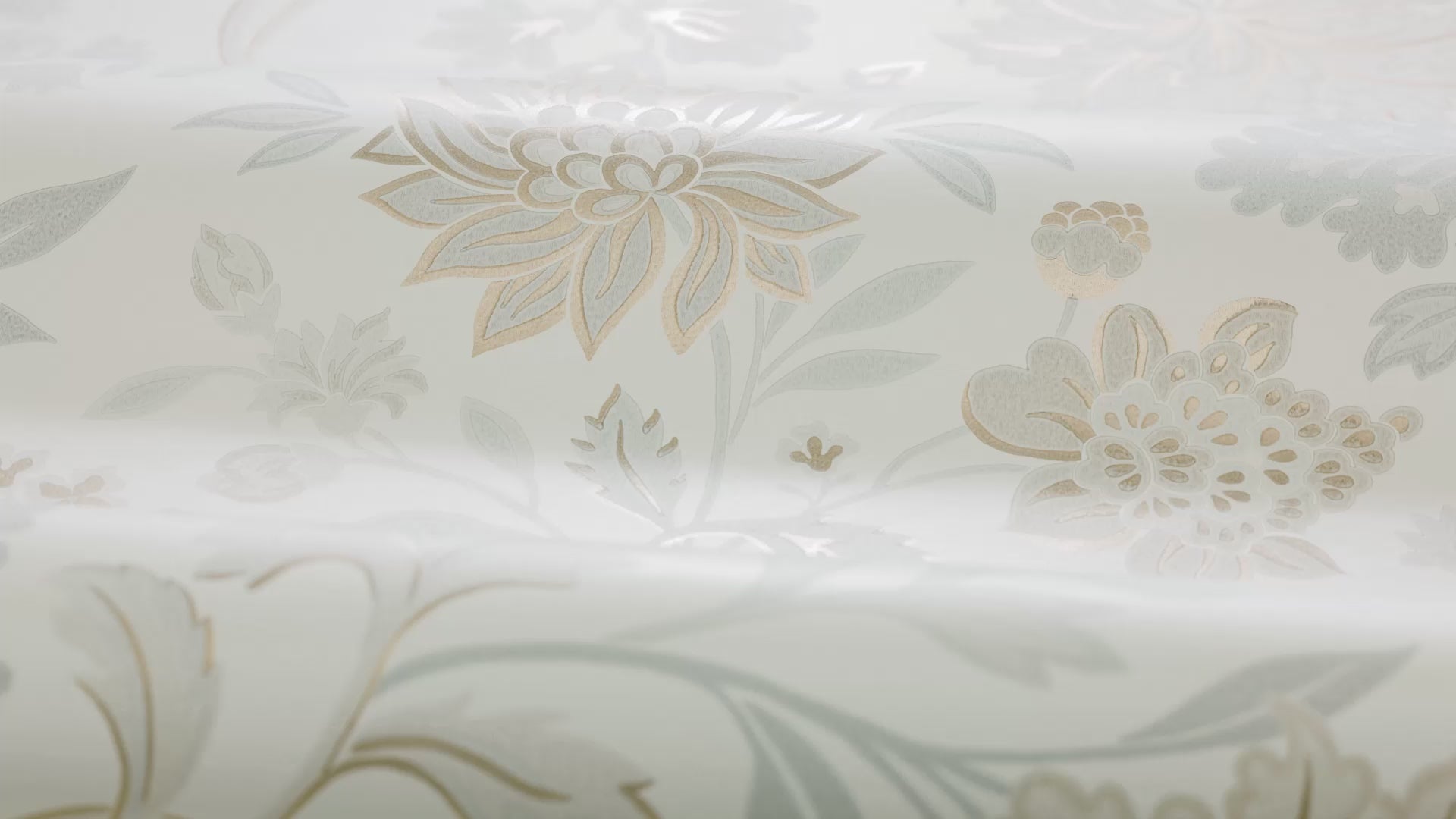 Vlies-Tapete mit Pflanzenmuster ALICIA warmweiß mit Beige