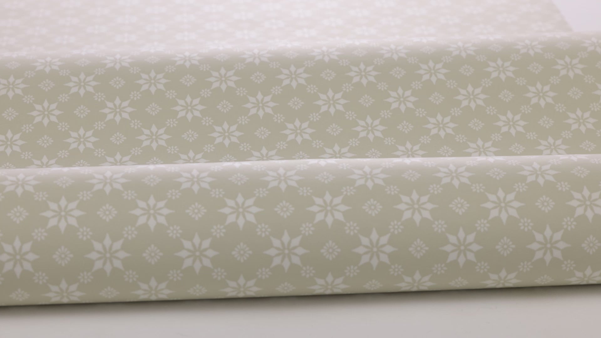 Vlies-Tapete mit geometrischem Muster STELLA in Weiß mit Beige