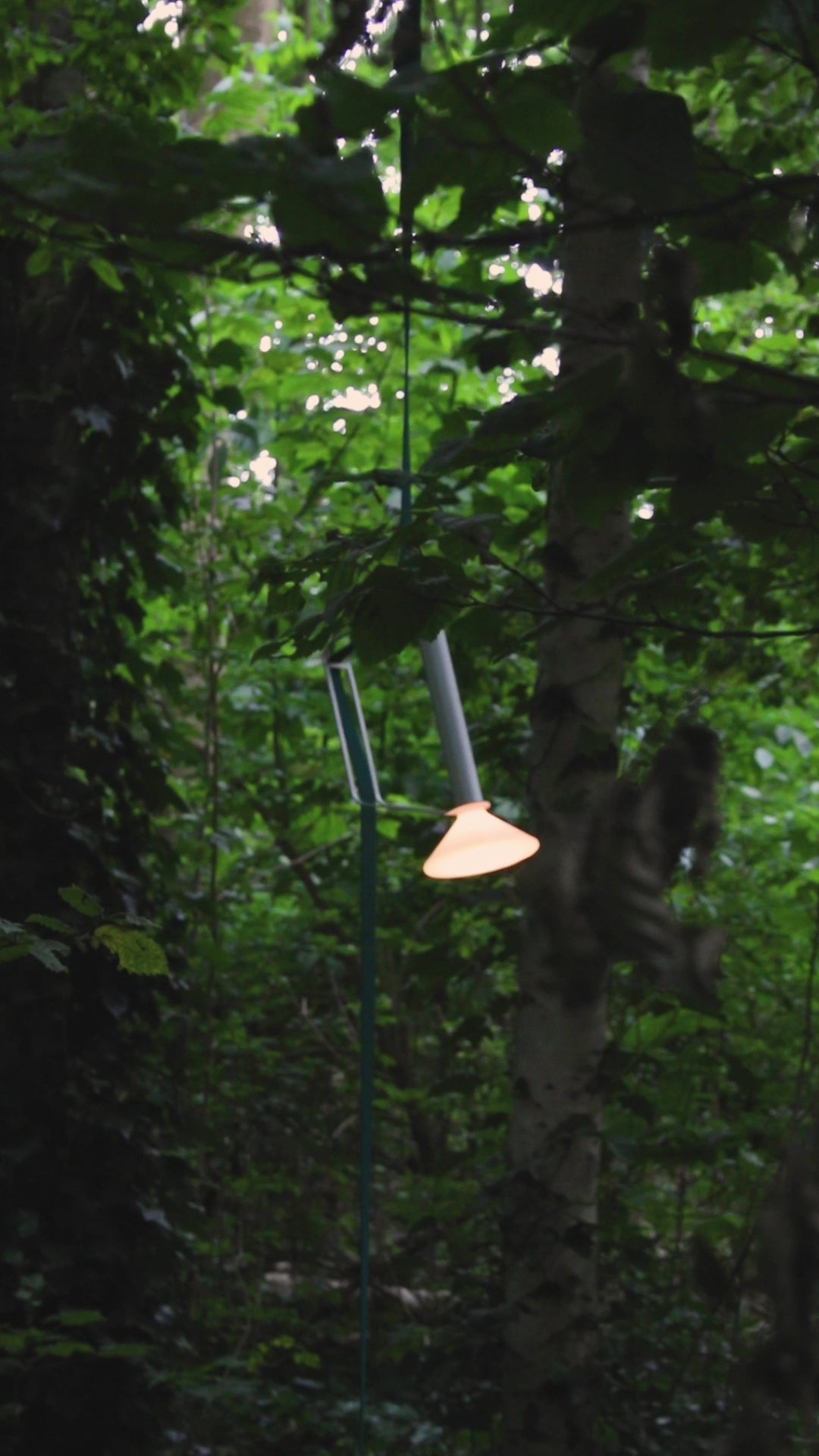 Tragbare Außenlampe PITON silber