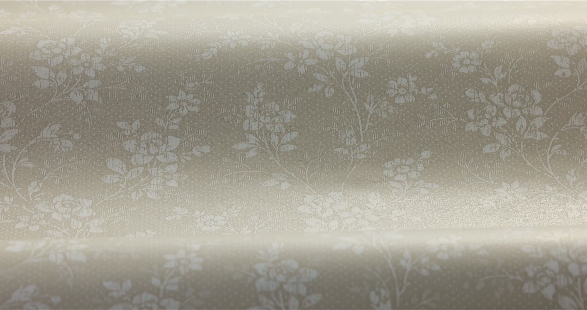 Tapete mit floralem Blumenmuster HIP ROSE beige mit Weiß