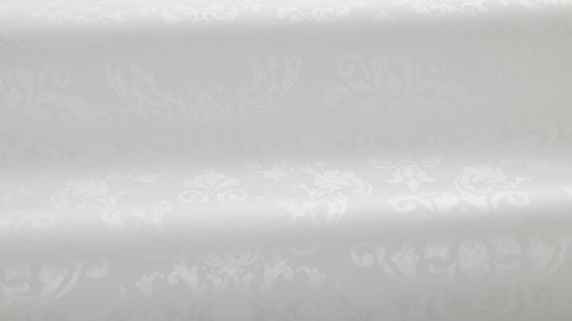 Non-woven paper wallpaper with medallions OTTILIA white with silver