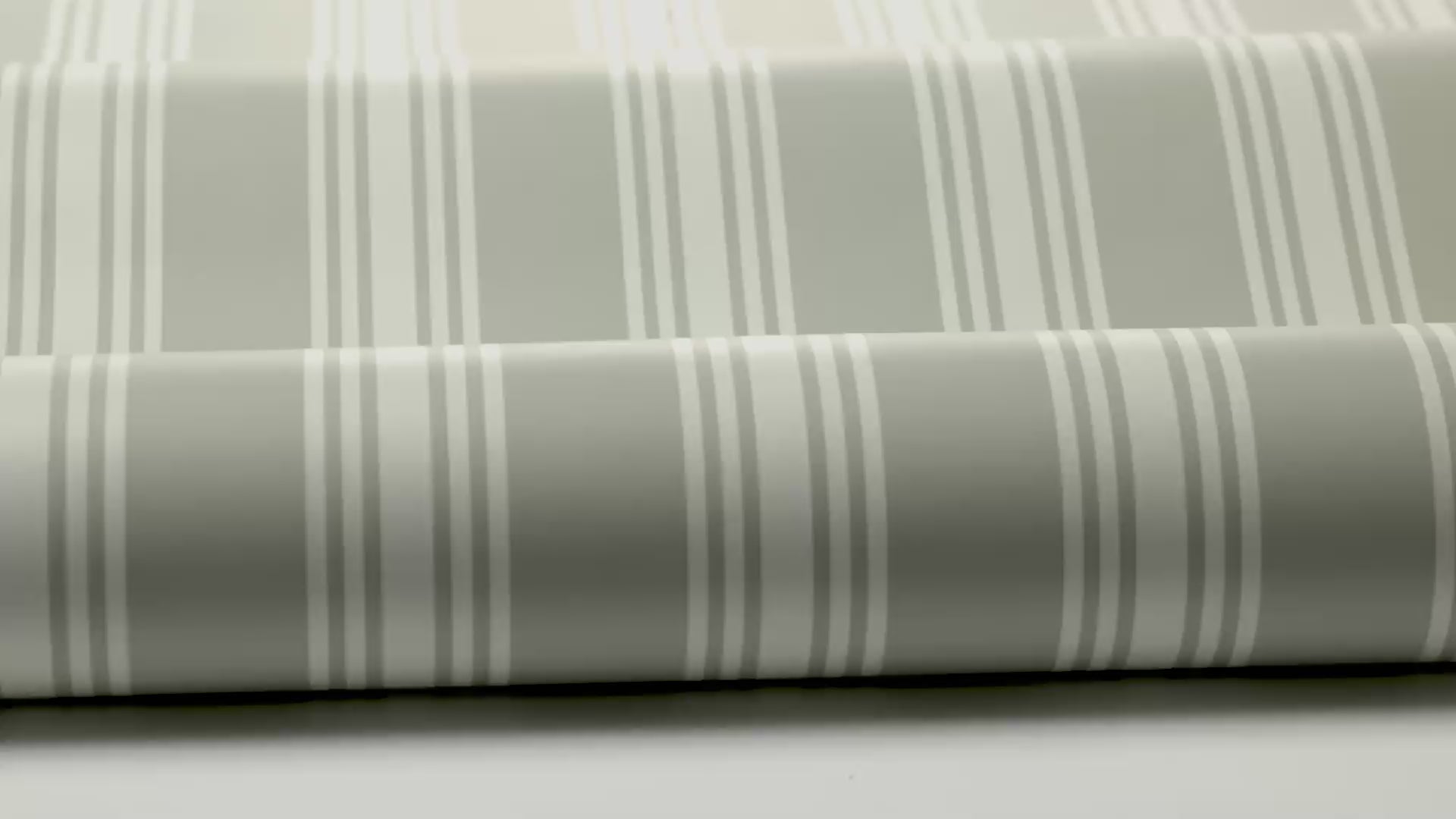 GUNNEBO Green and White Striped Wallpaper