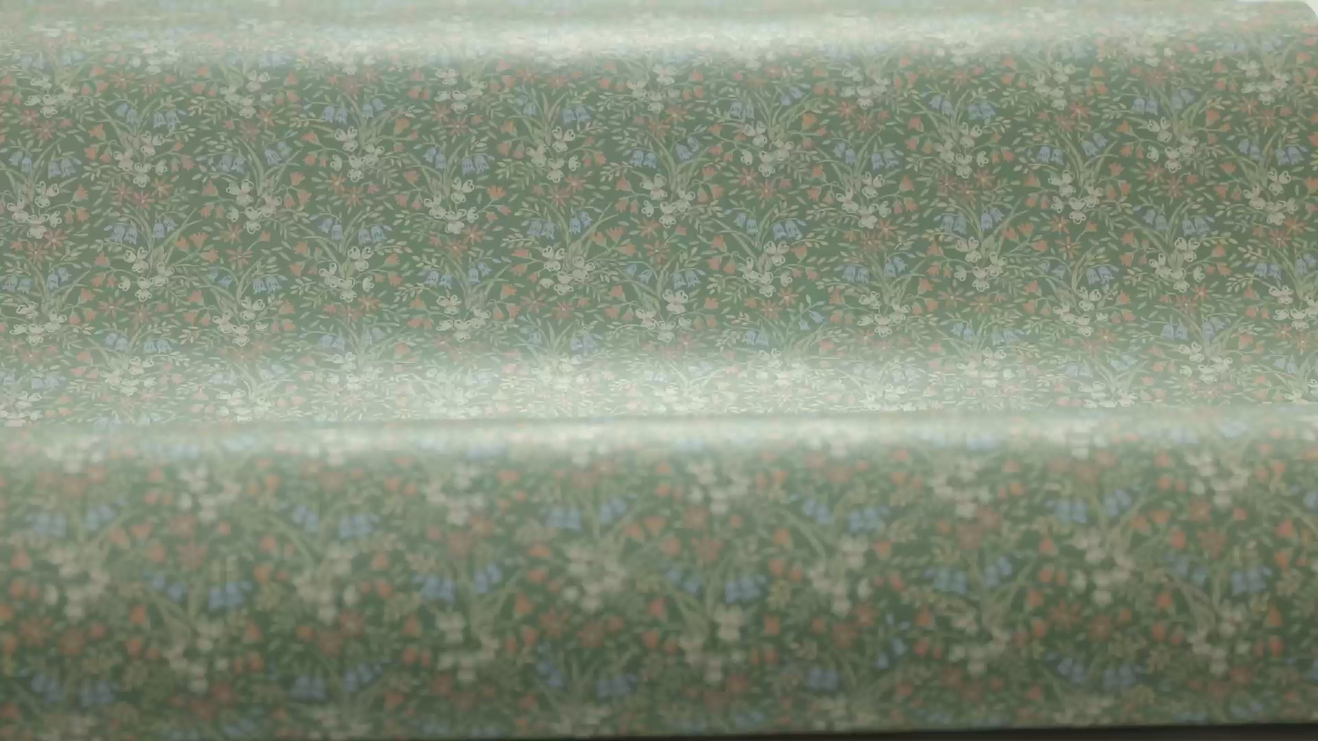BELLA Green Floral Pattern Wallpaper