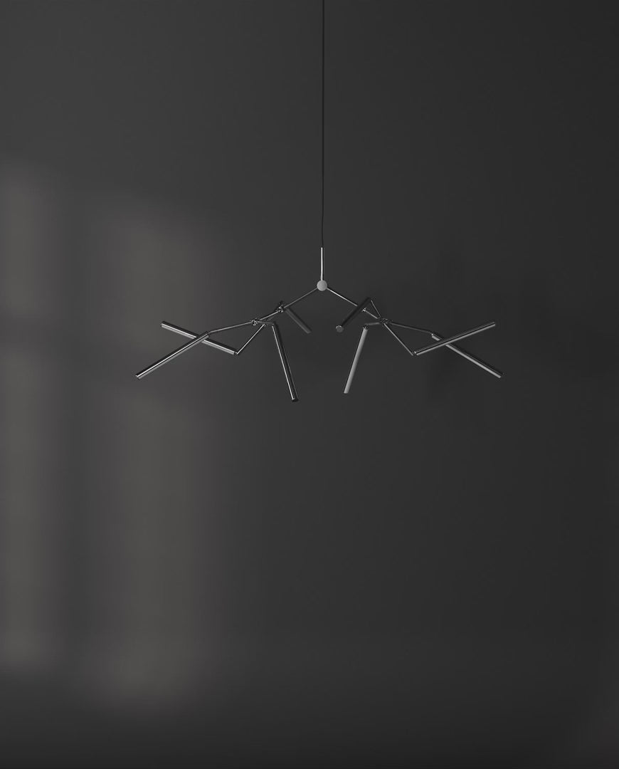 Chrom-Żyrandol STICK