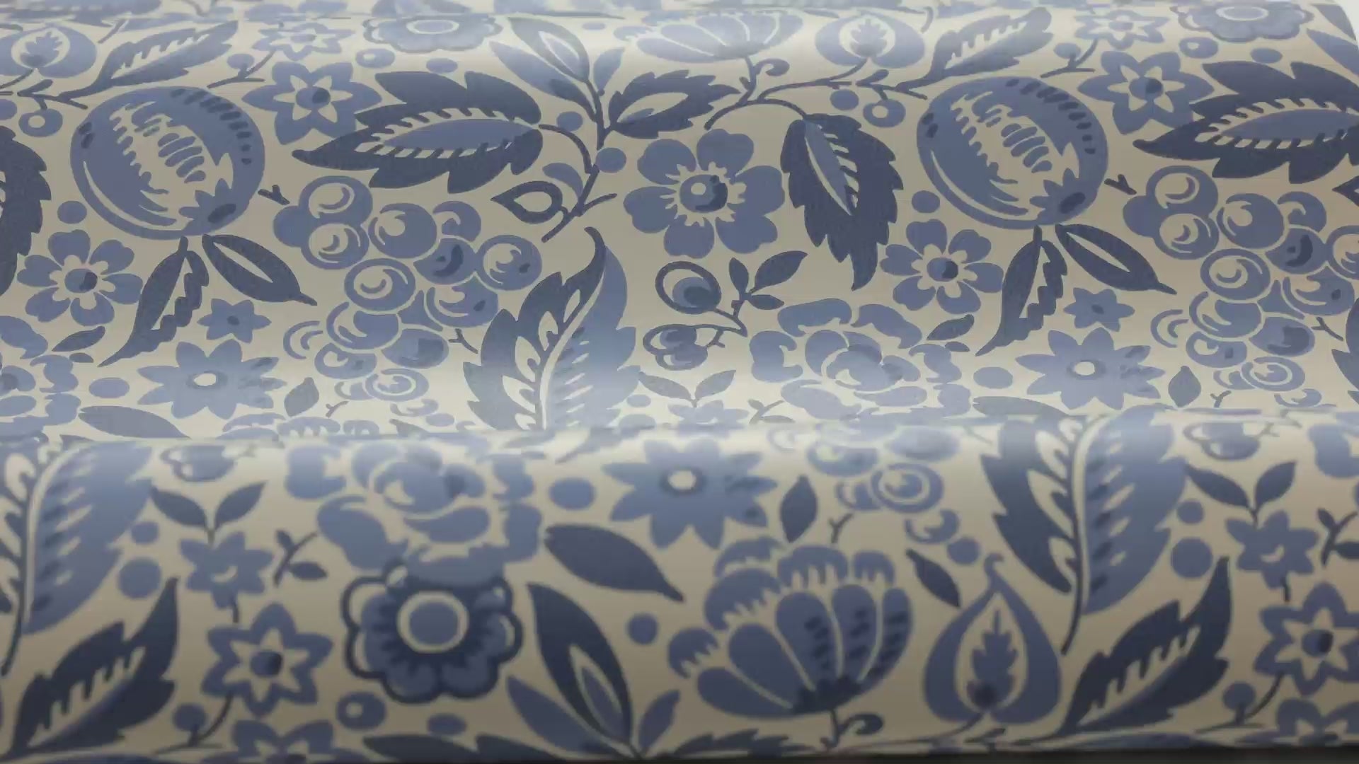 Tapete mit floralem Motiv ELISE in Blau